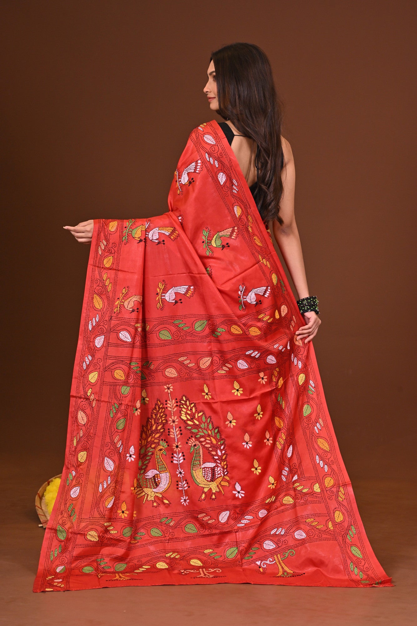Ashapuri Blended Silk Kantha Saree Thumbnail