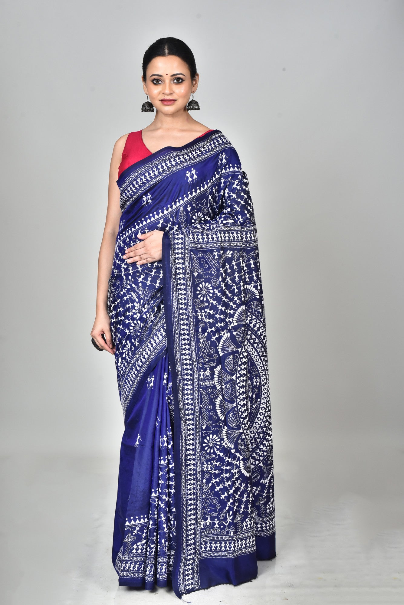 BANGALORE SILK KANTHA SAREE