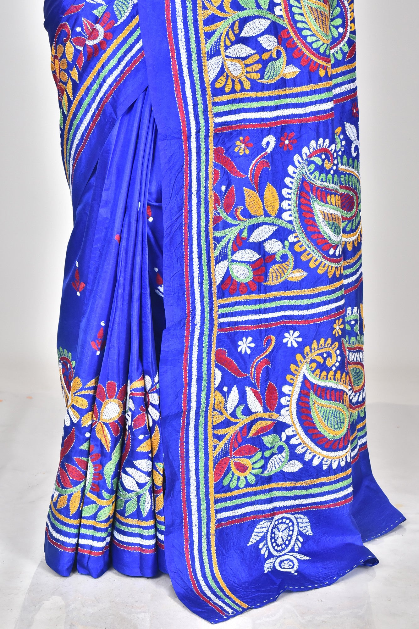 PURE SILK KANTHA SAREE Thumbnail