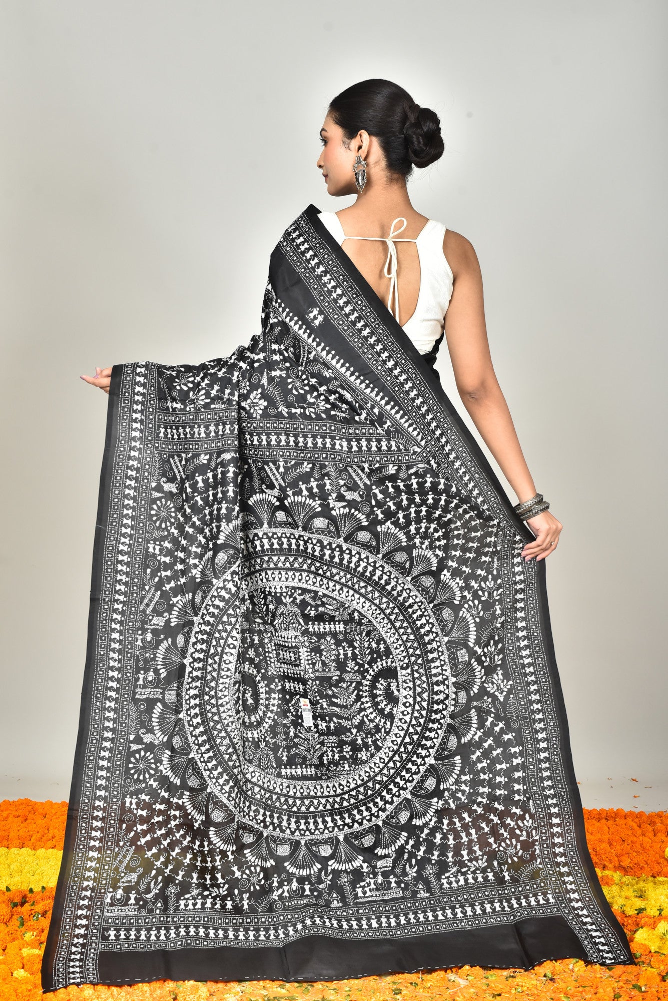 BANGALORE SILK KANTHA SAREE Thumbnail