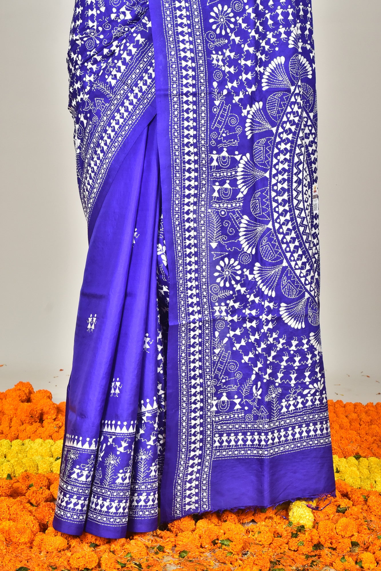 BANGALORE SILK KANTHA SAREE Thumbnail