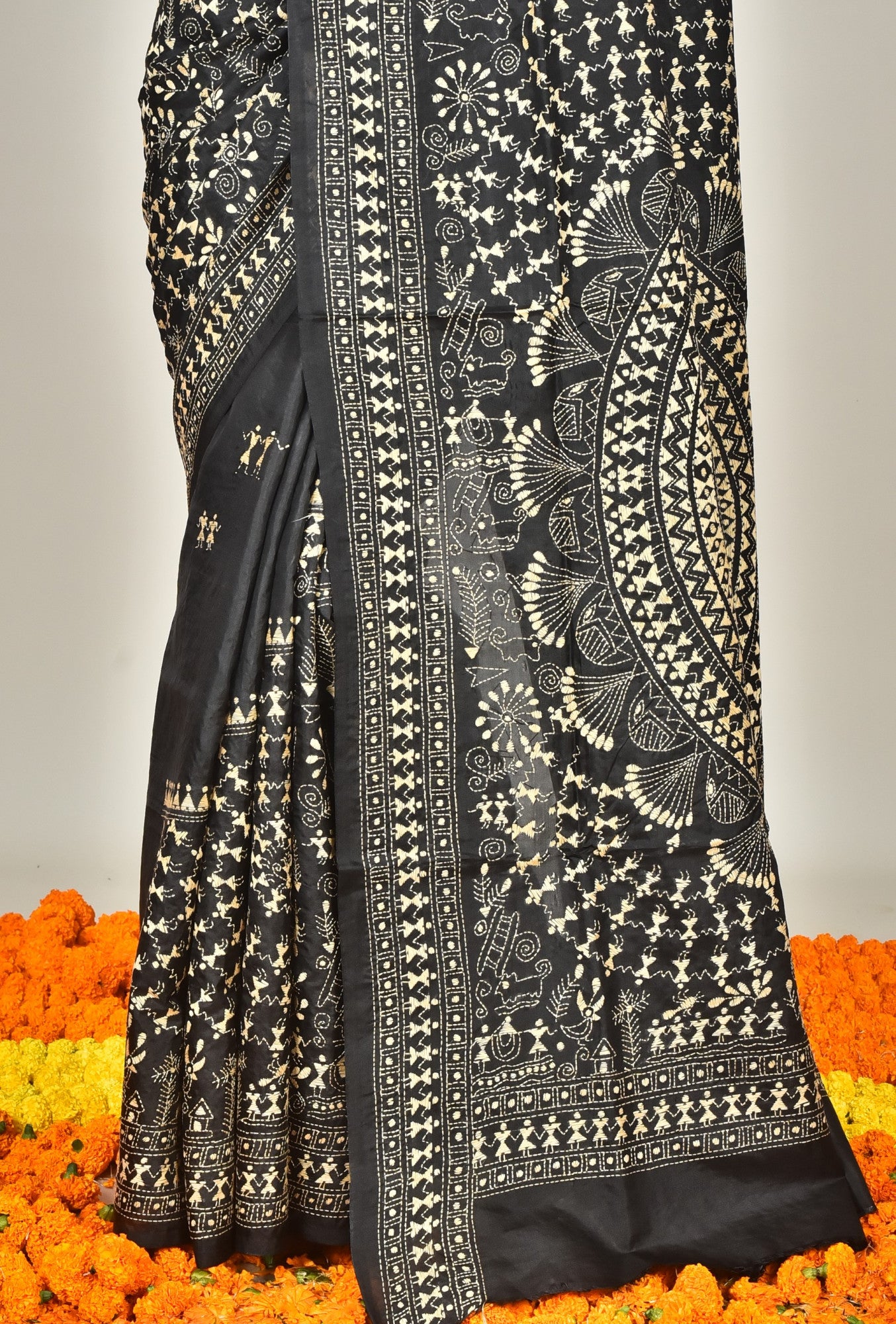 BANGALORE SILK KANTHA SAREE Thumbnail