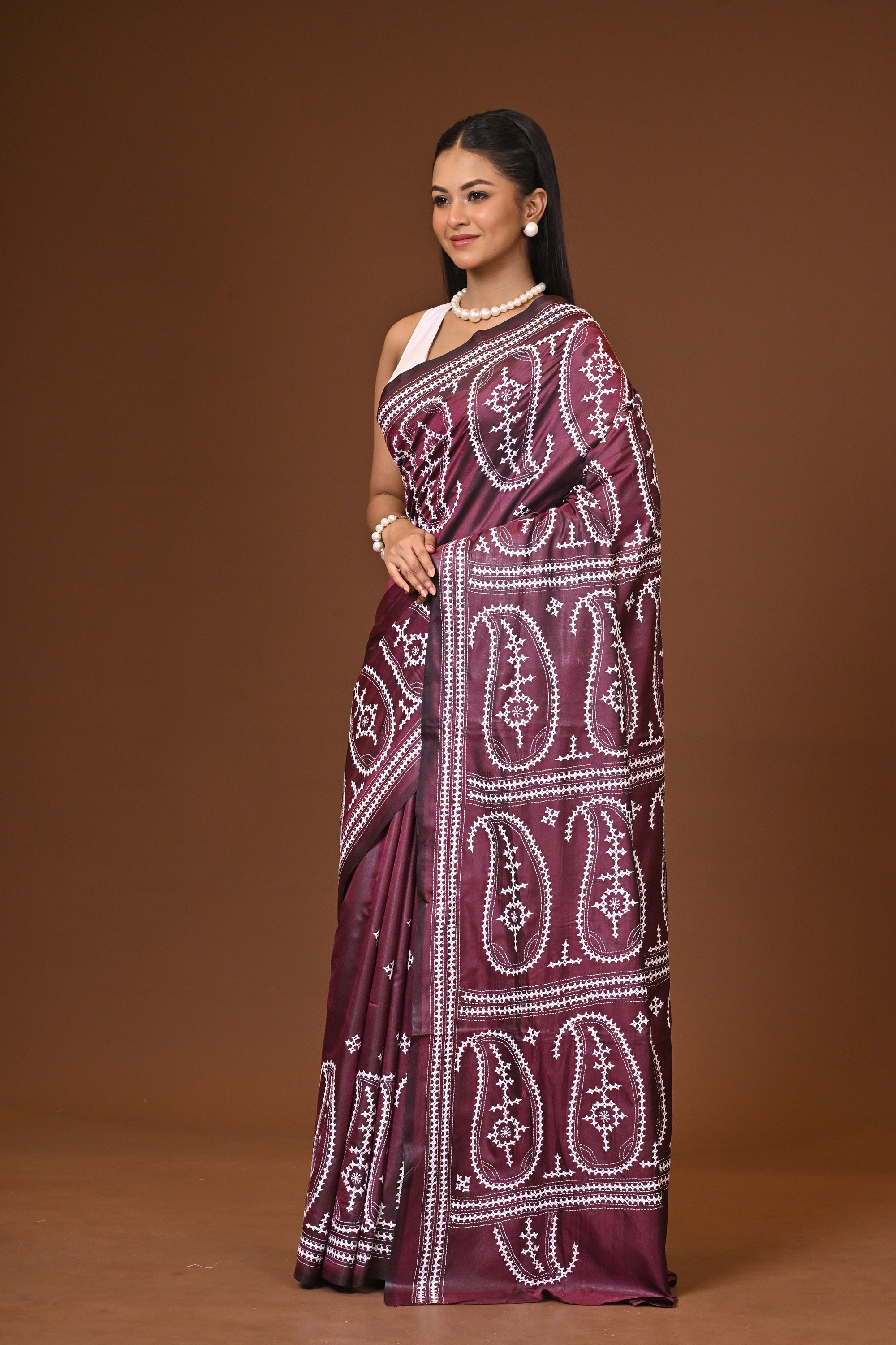 Blended Silk Kantha Saree