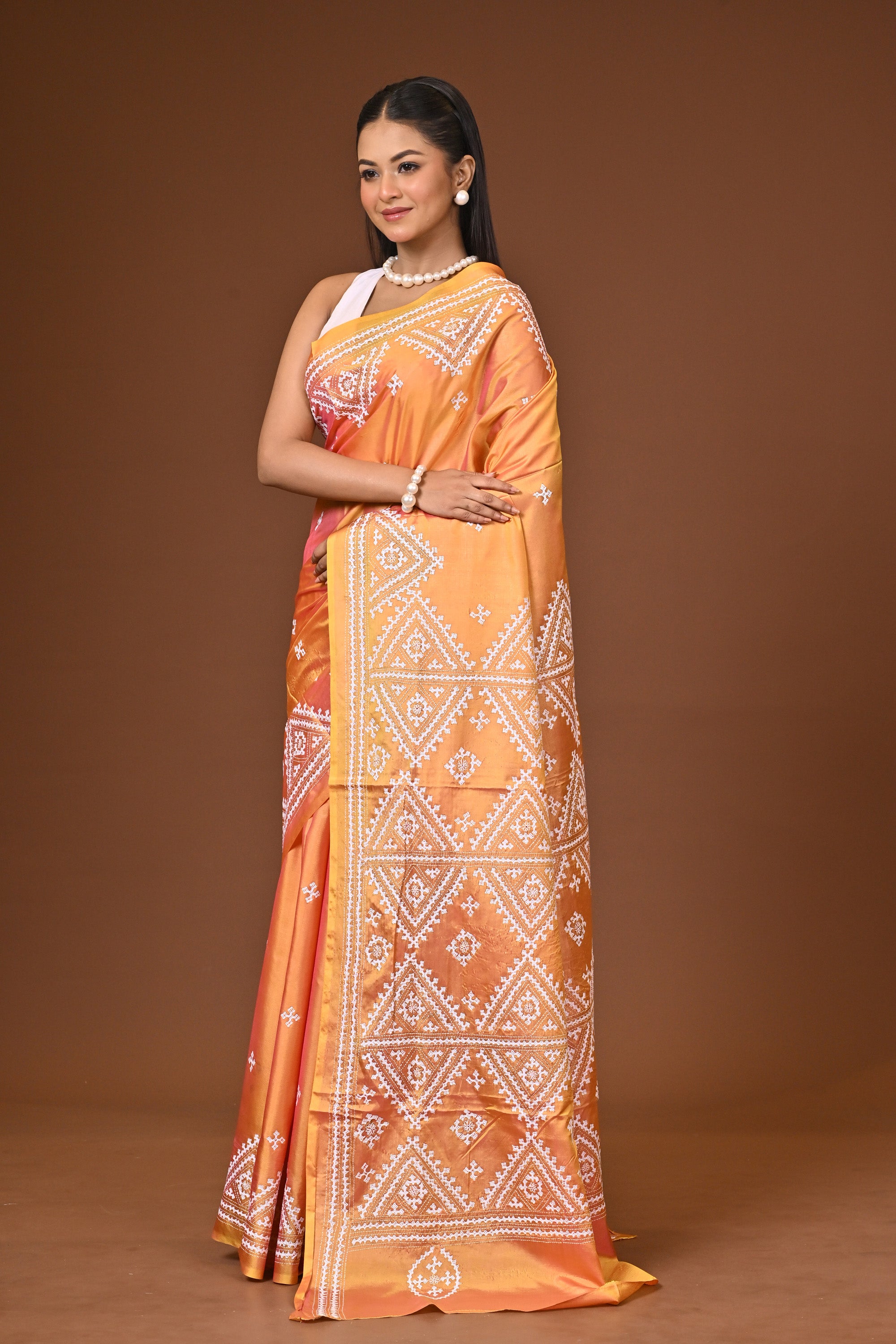 Blended Silk Kantha Saree