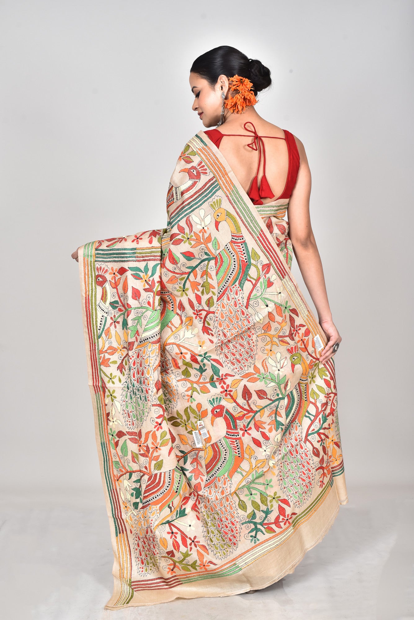 GACHI SILK KANTHA SAREE Thumbnail