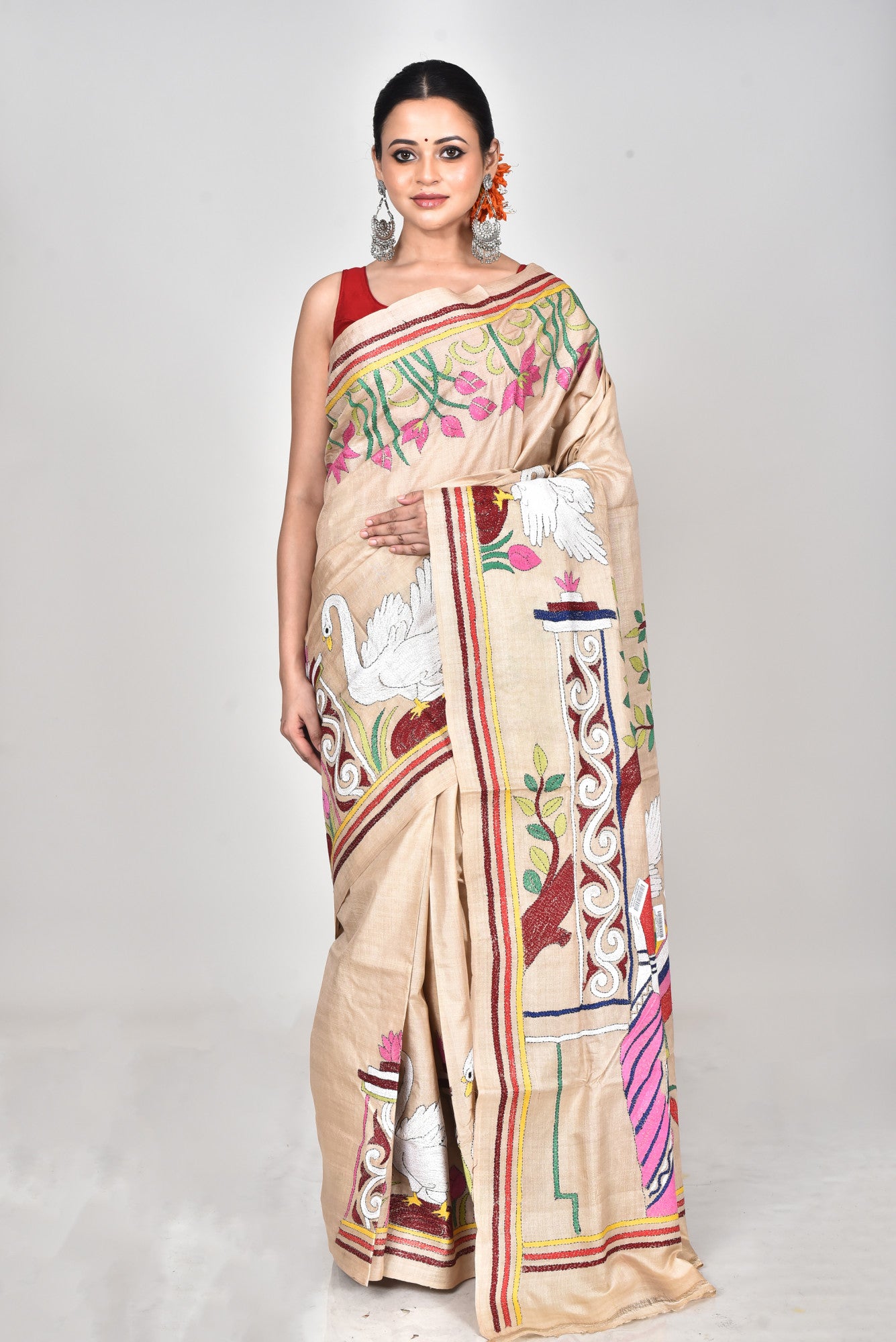 GACHI SILK KANTHA SAREE Thumbnail