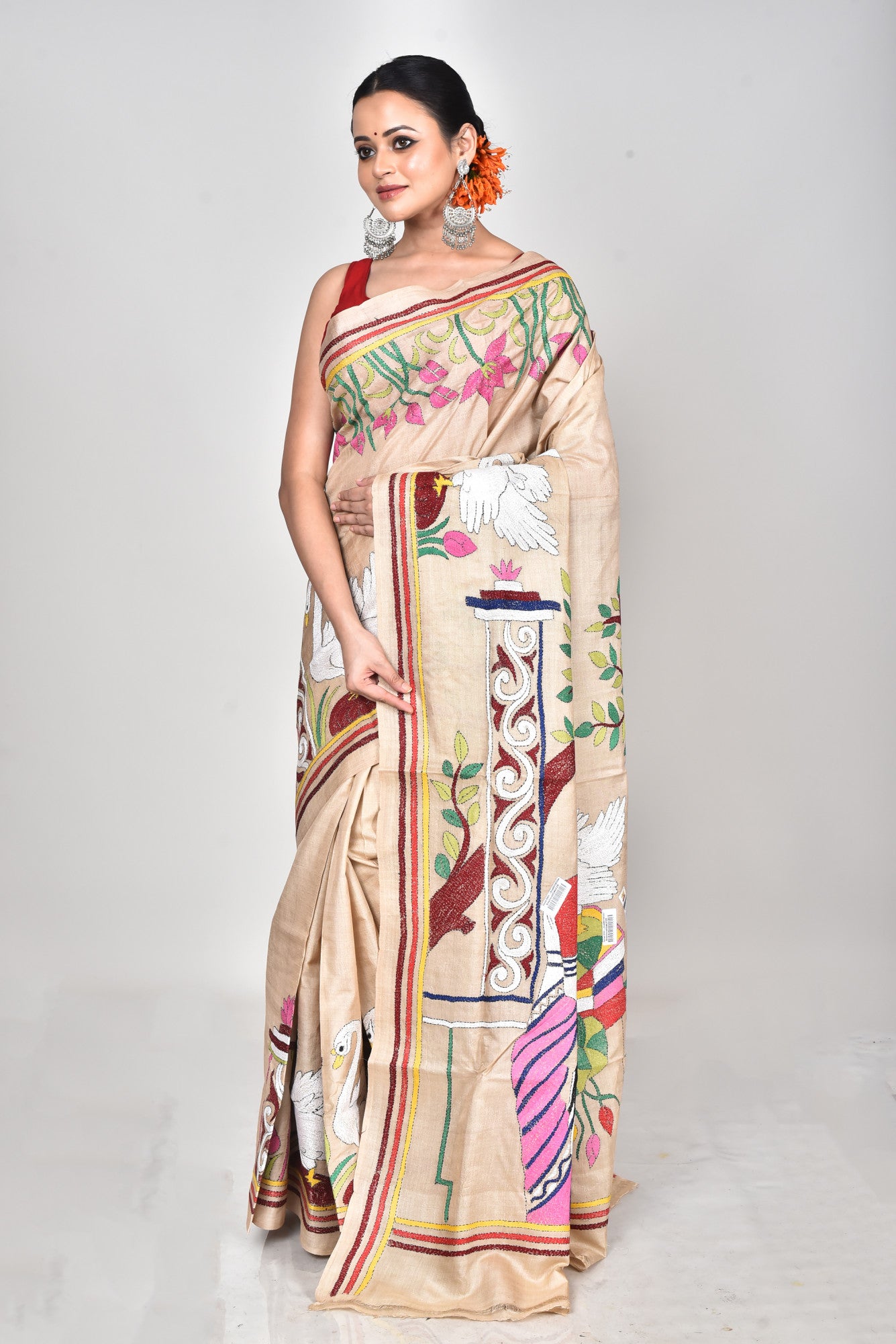 GACHI SILK KANTHA SAREE Thumbnail