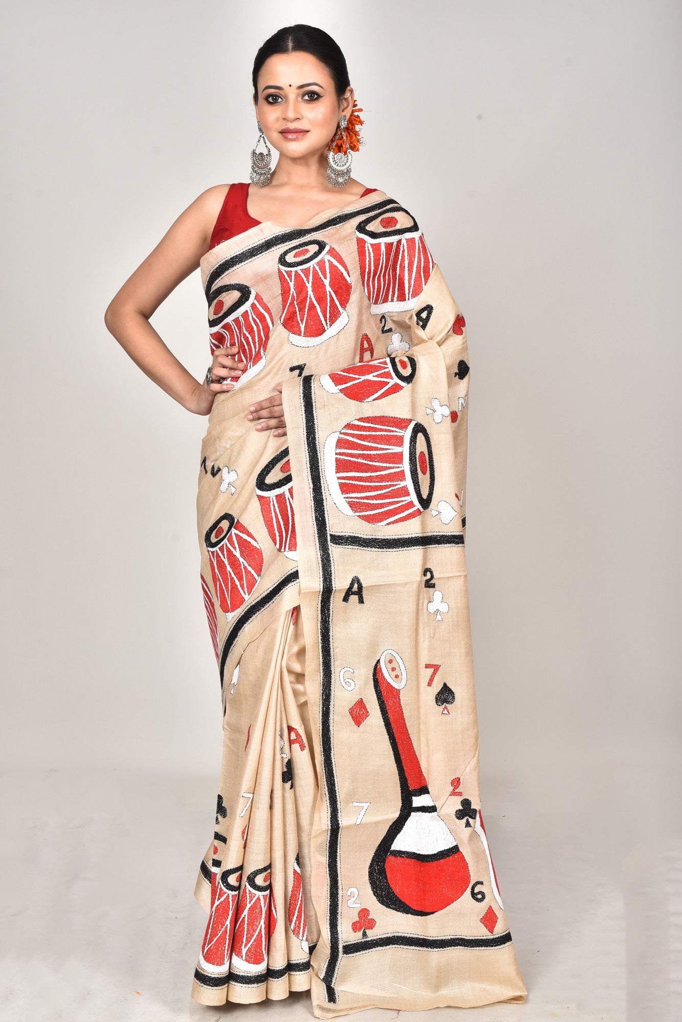GACHI SILK KANTHA SAREE Thumbnail