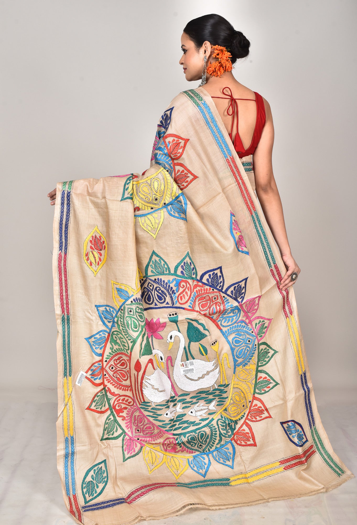 GACHI SILK KANTHA SAREE Thumbnail