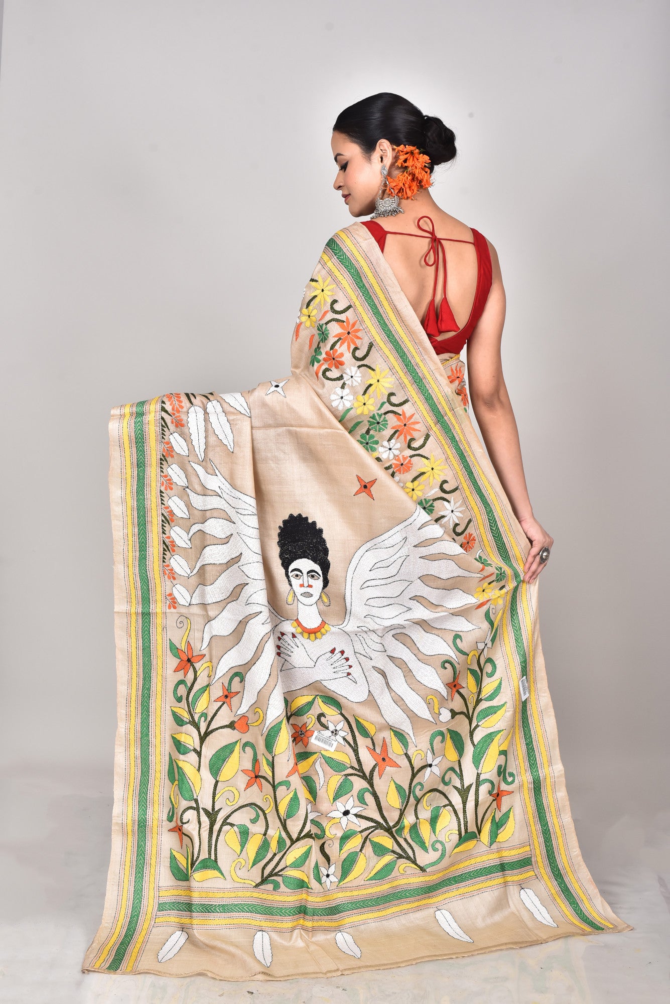 GACHI SILK KANTHA SAREE Thumbnail