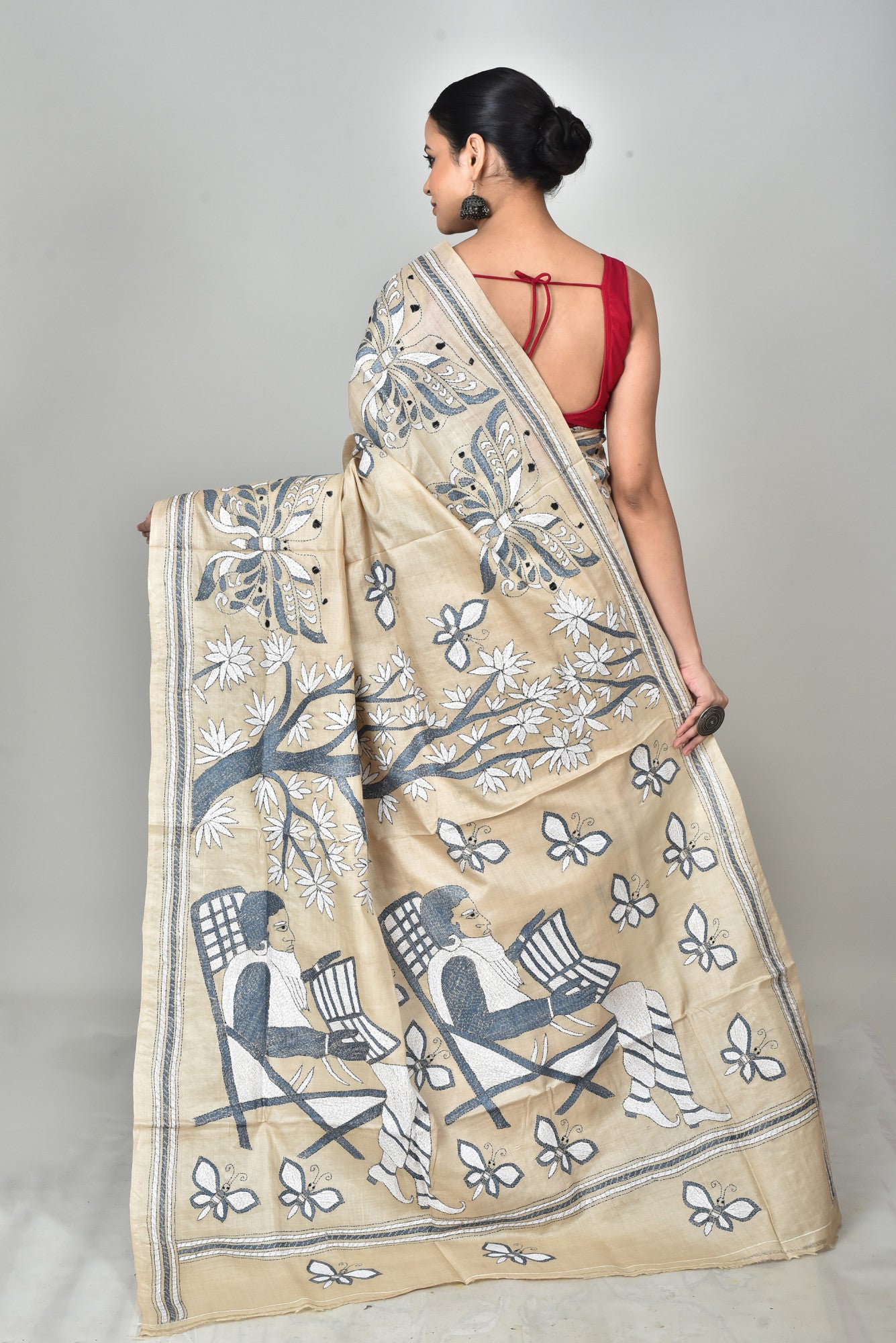 GACHI SILK KANTHA SAREE Thumbnail