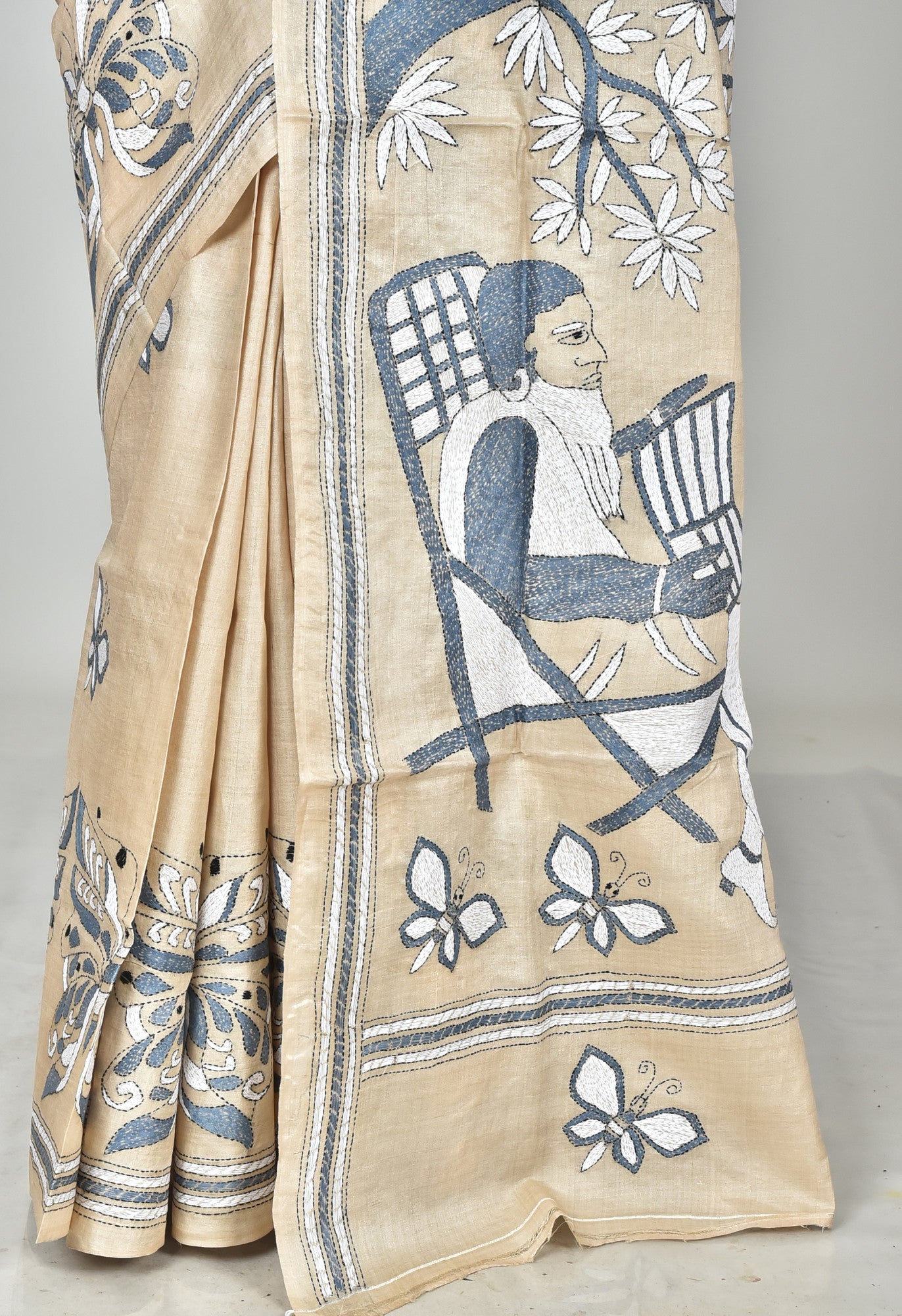 GACHI SILK KANTHA SAREE Thumbnail