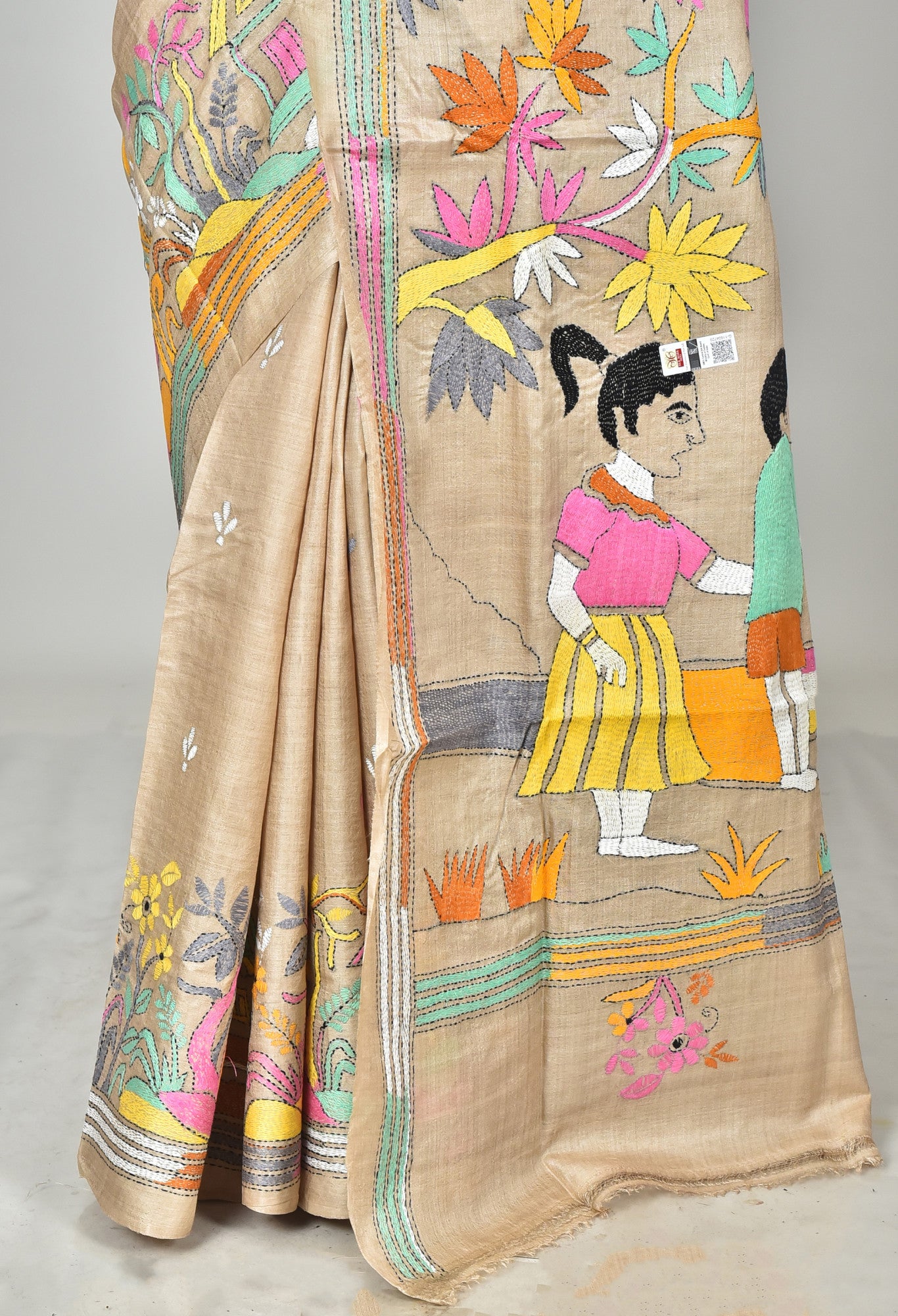 GACHI SILK KANTHA SAREE Thumbnail