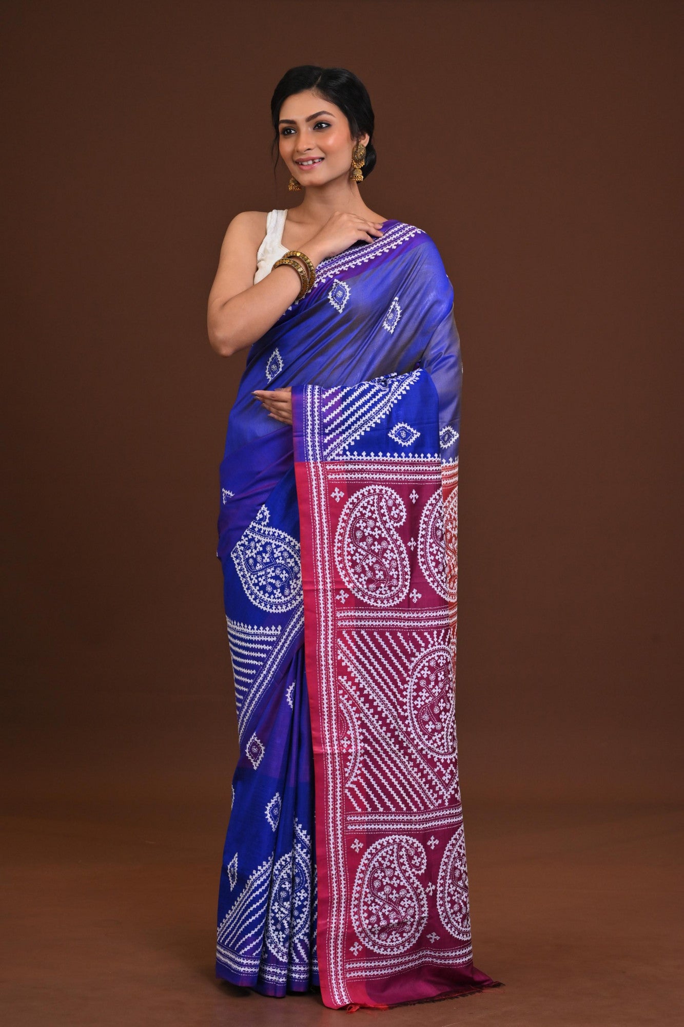 Gachi Silk Kantha Saree