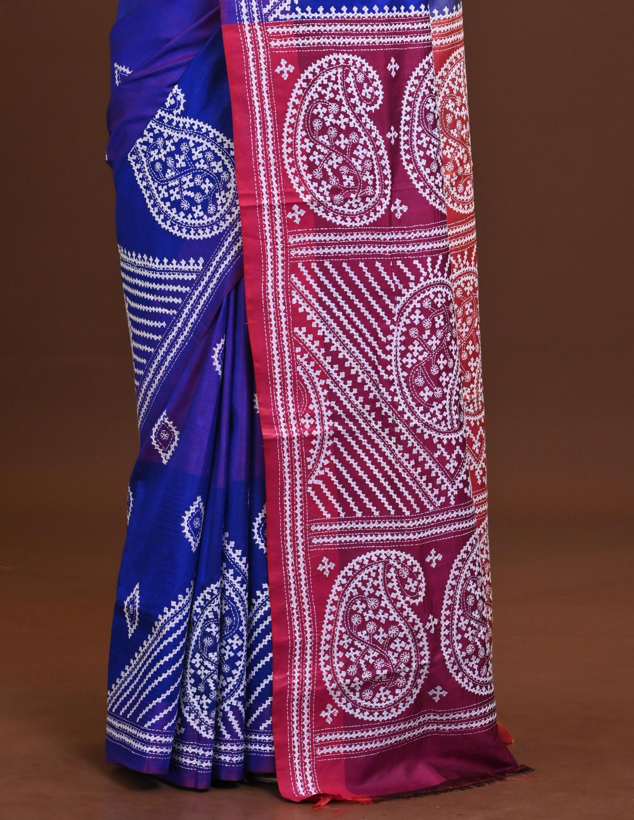 Gachi Silk Kantha Saree Thumbnail
