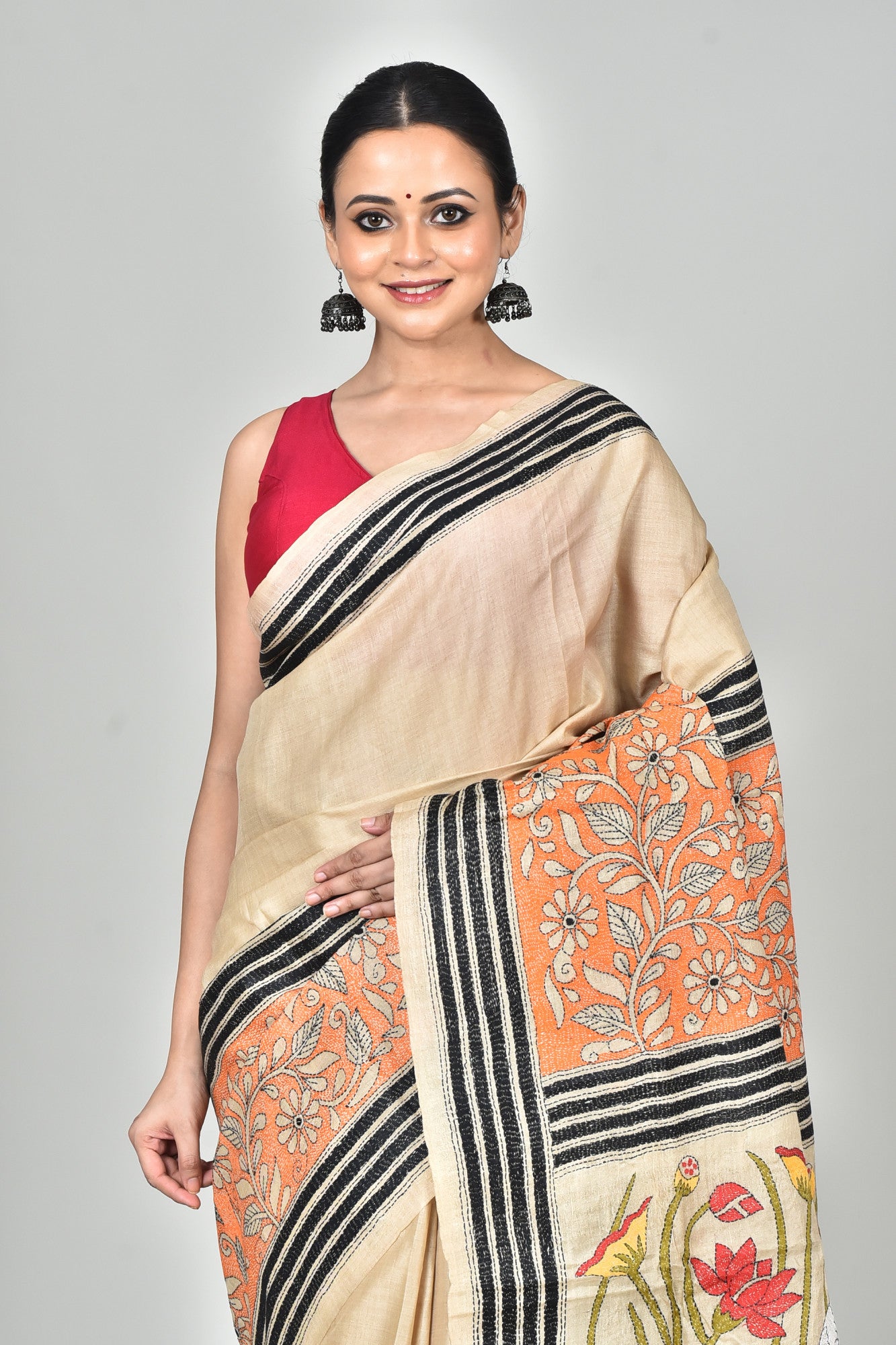 GACHI SILK KANTHA SAREE Thumbnail
