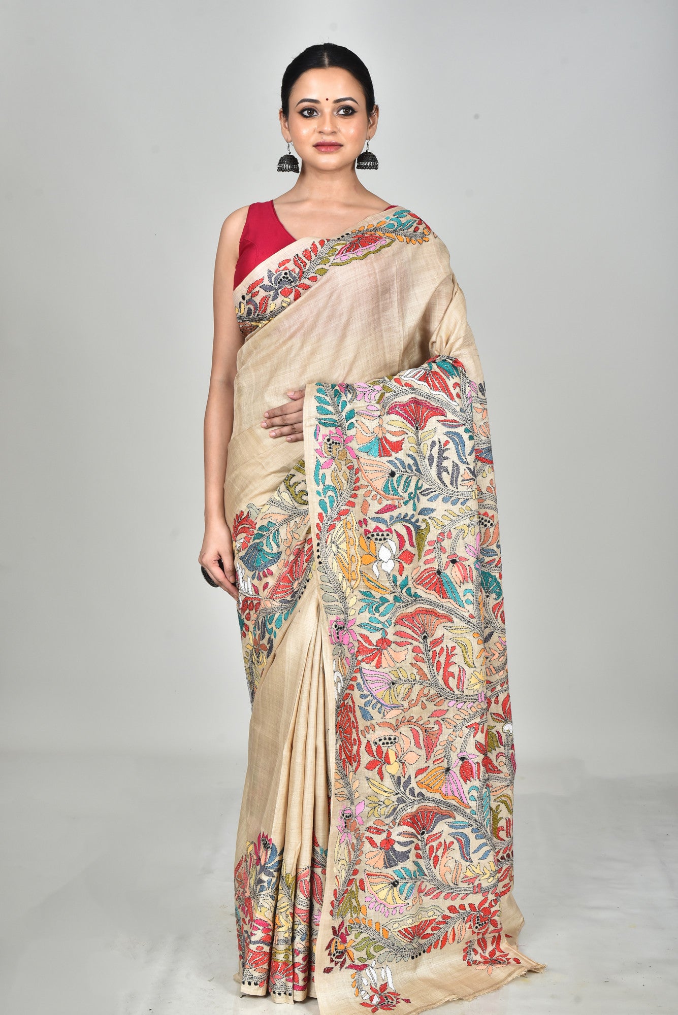 GACHI SILK KANTHA SAREE