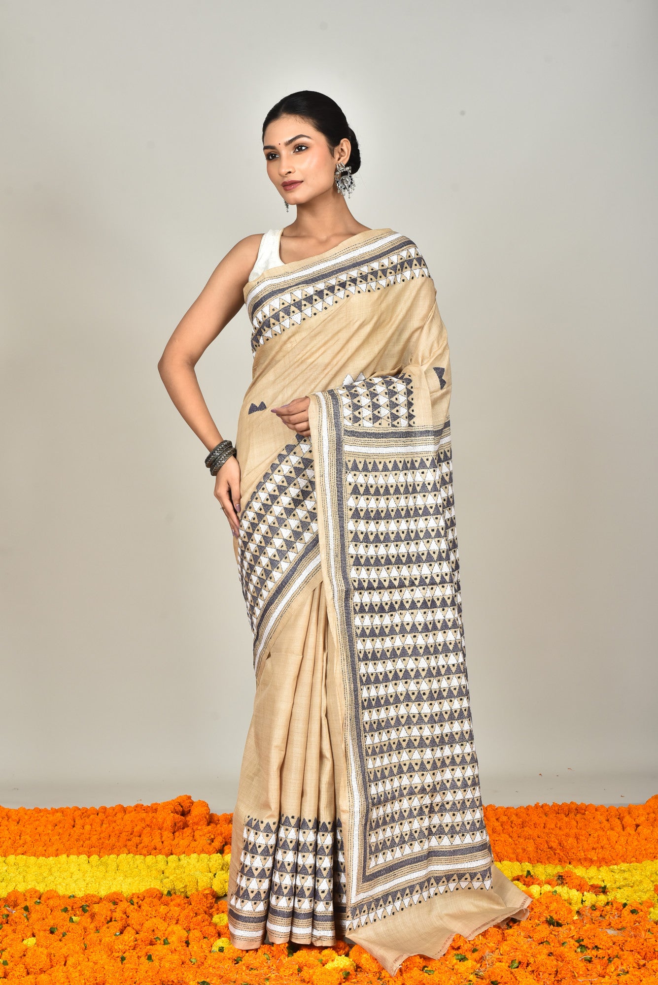 GACHI SILK KANTHA SAREE