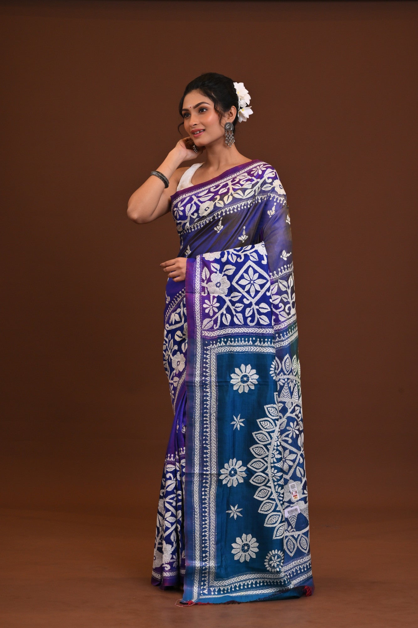 Gachi Silk Kantha Saree Thumbnail