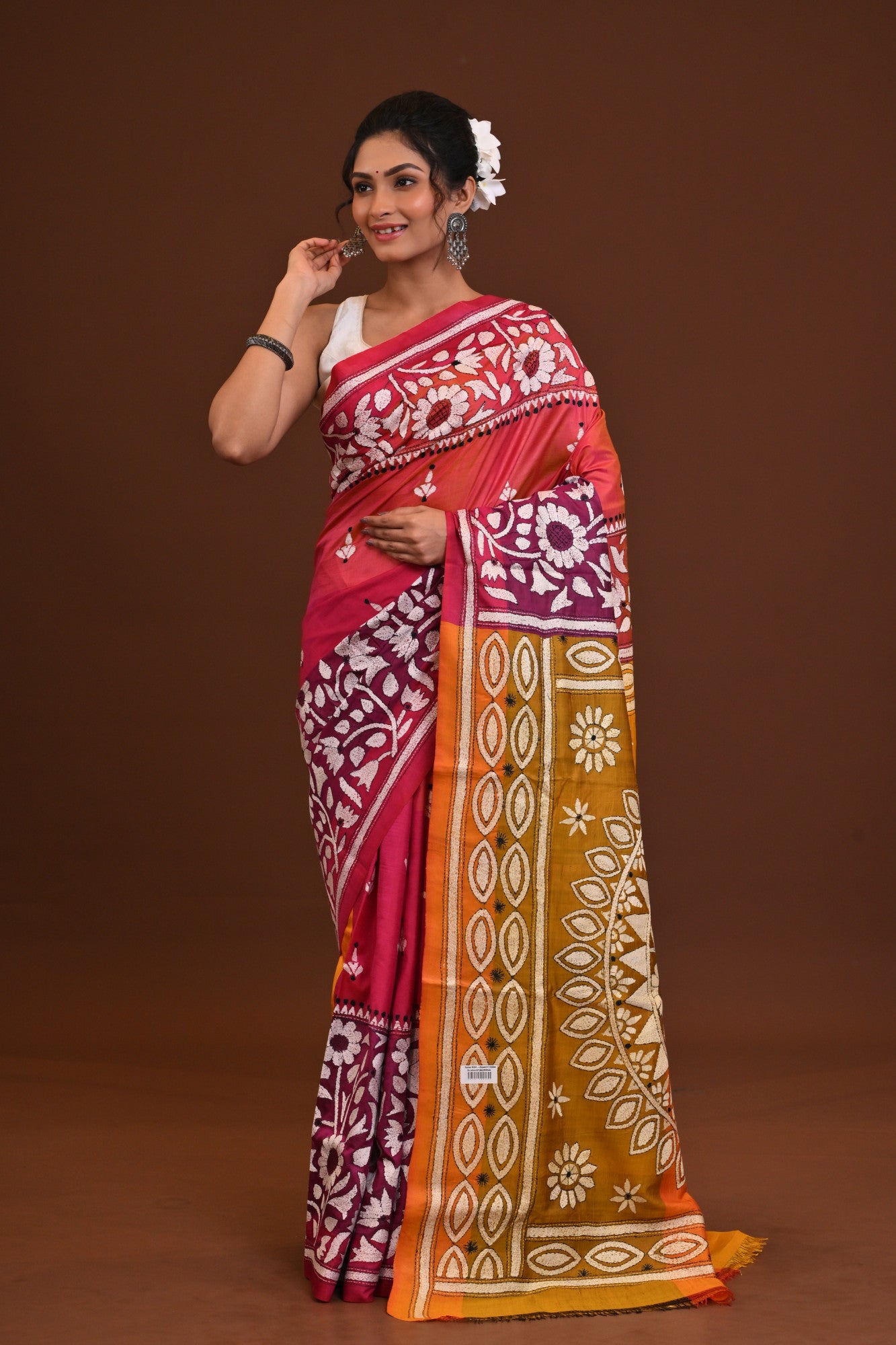 Gachi Silk Kantha Saree Thumbnail