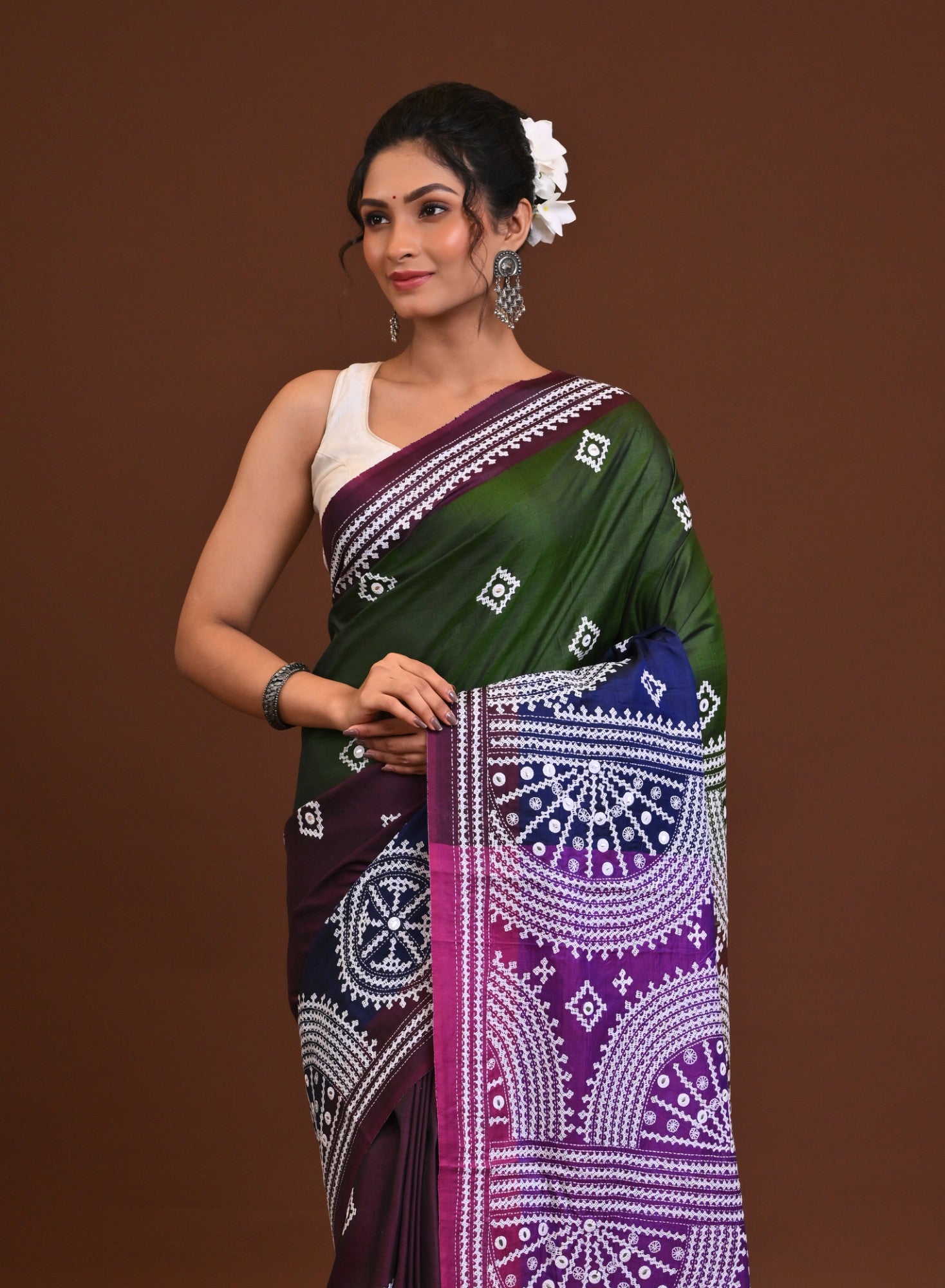 Gachi Silk Kantha Saree