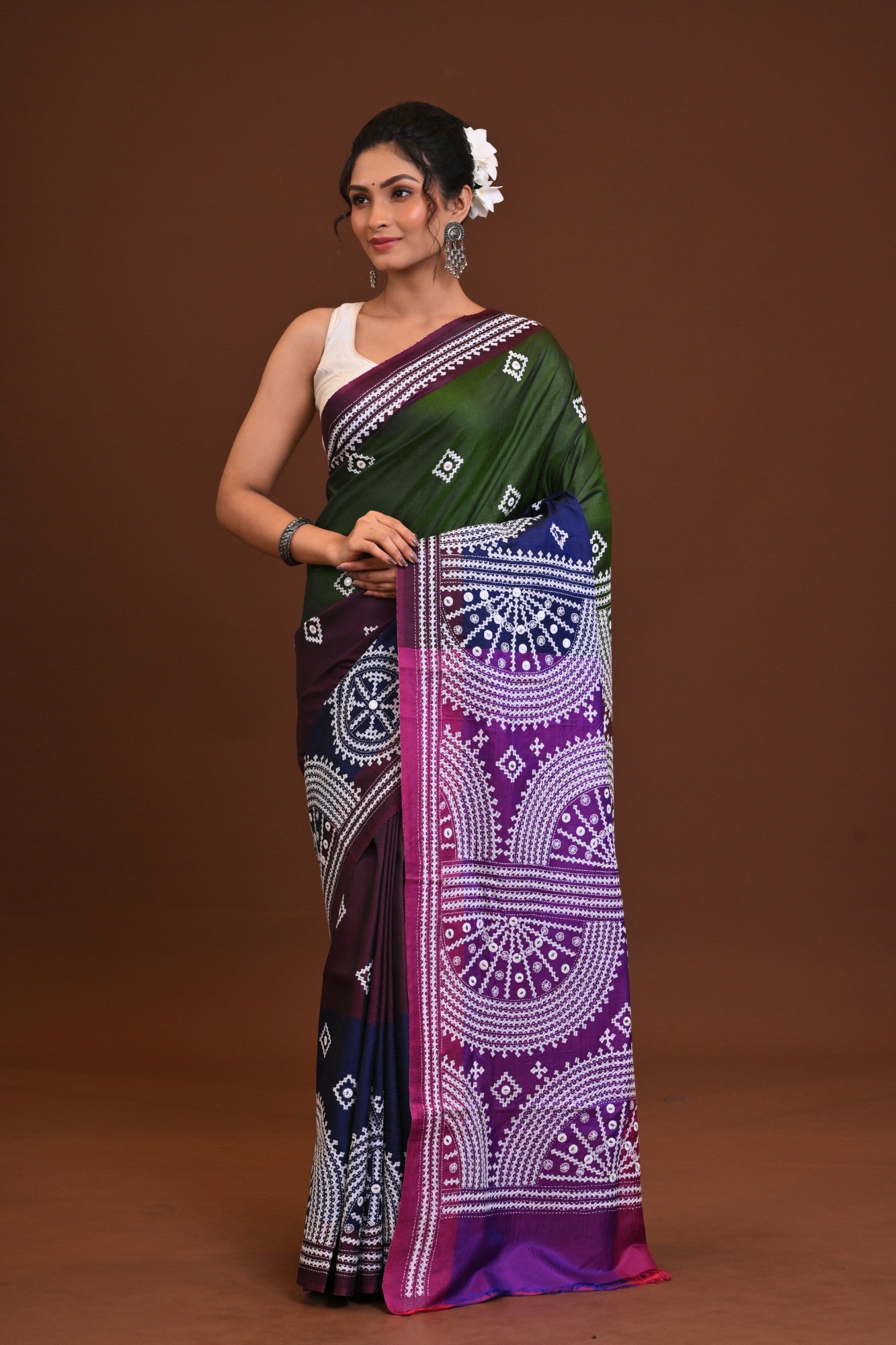 Gachi Silk Kantha Saree Thumbnail