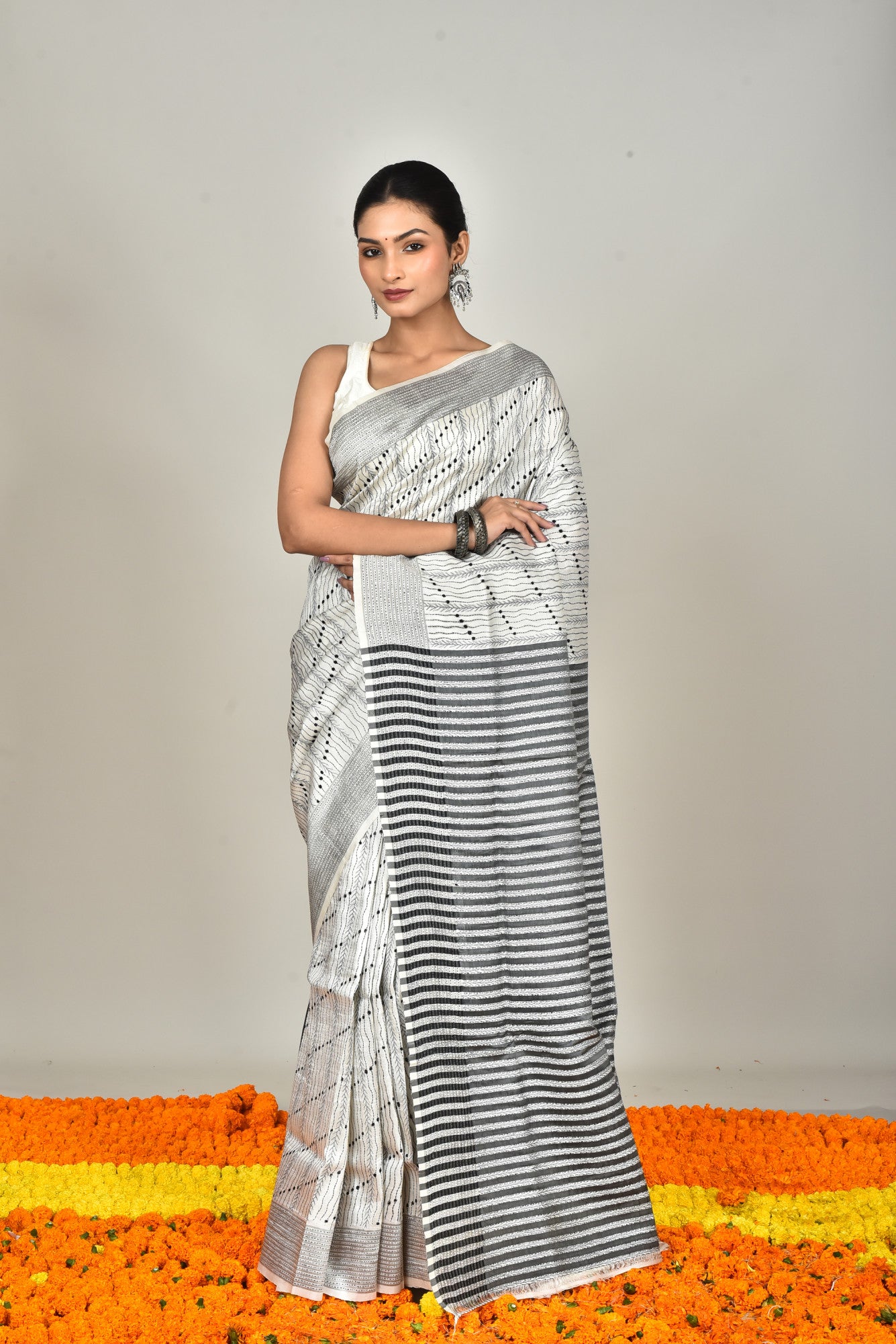 JALCHURI SILK KANTHA SAREE