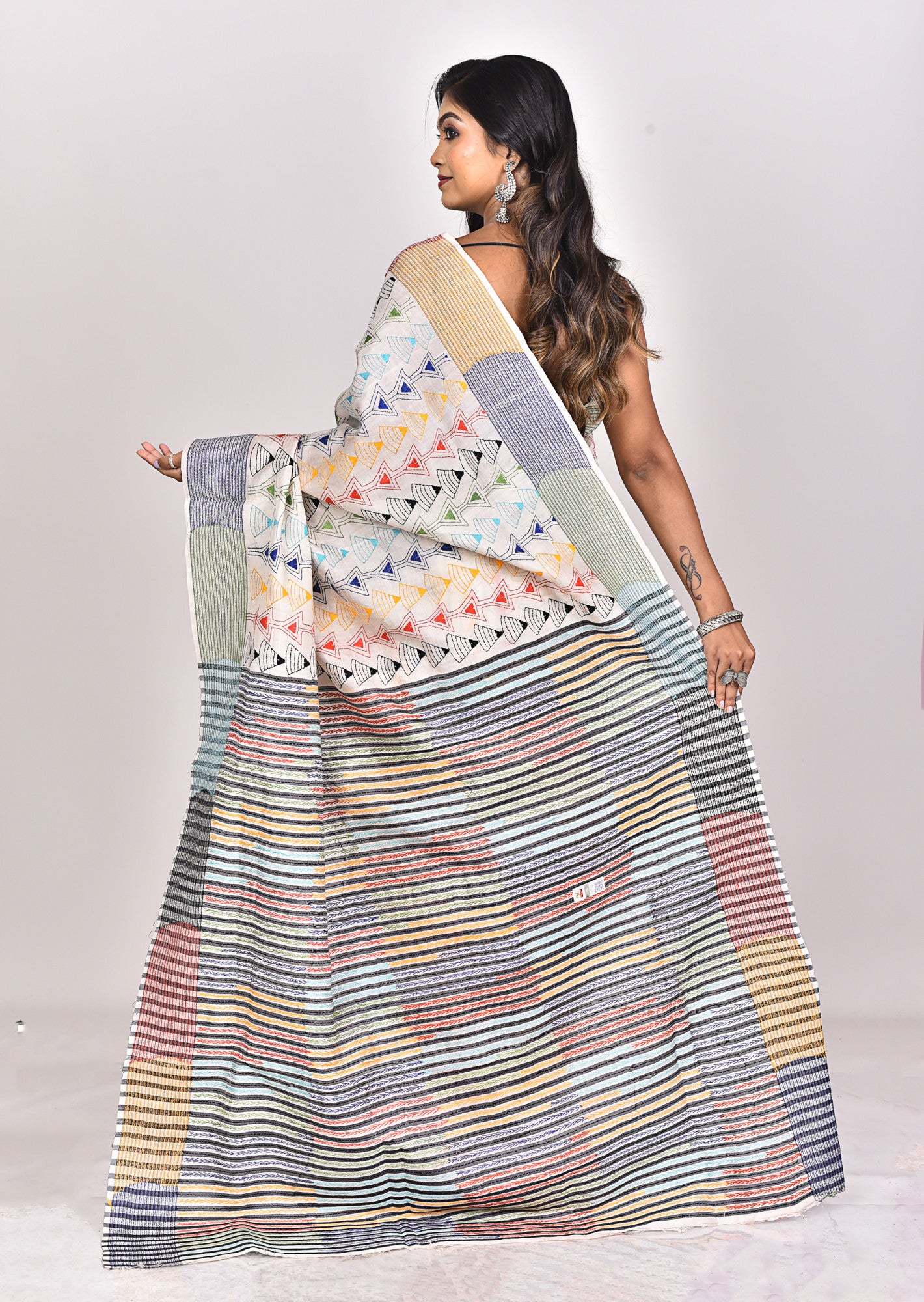 JALCHURI SILK KANTHA SAREE Thumbnail