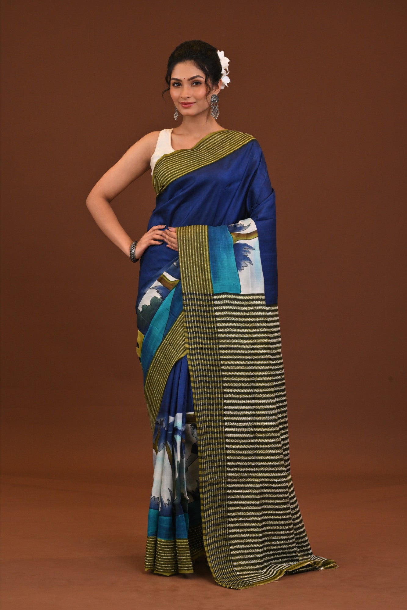 Jalchuri Silk Katha Saree Thumbnail