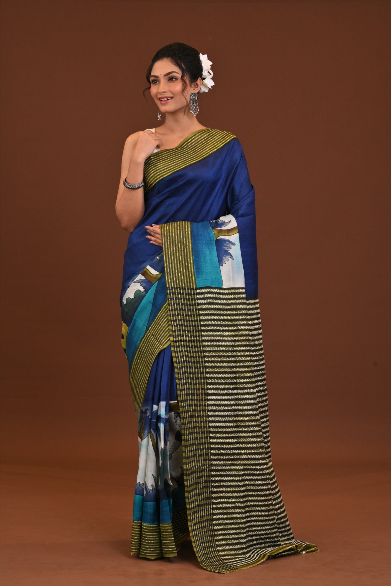 Jalchuri Silk Katha Saree Thumbnail