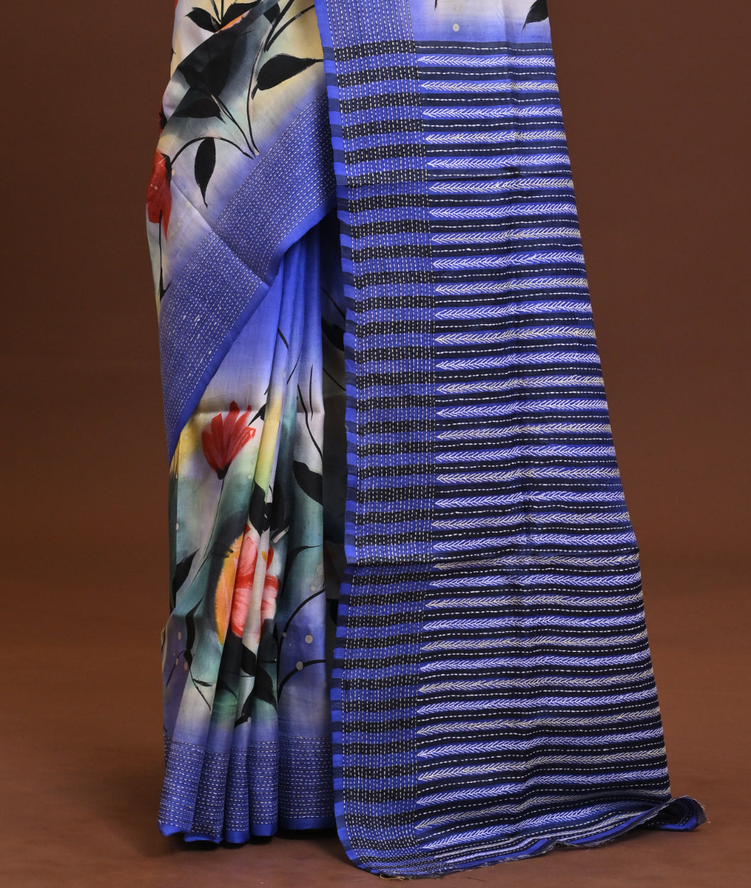 Jalchuri Silk Katha Saree Thumbnail