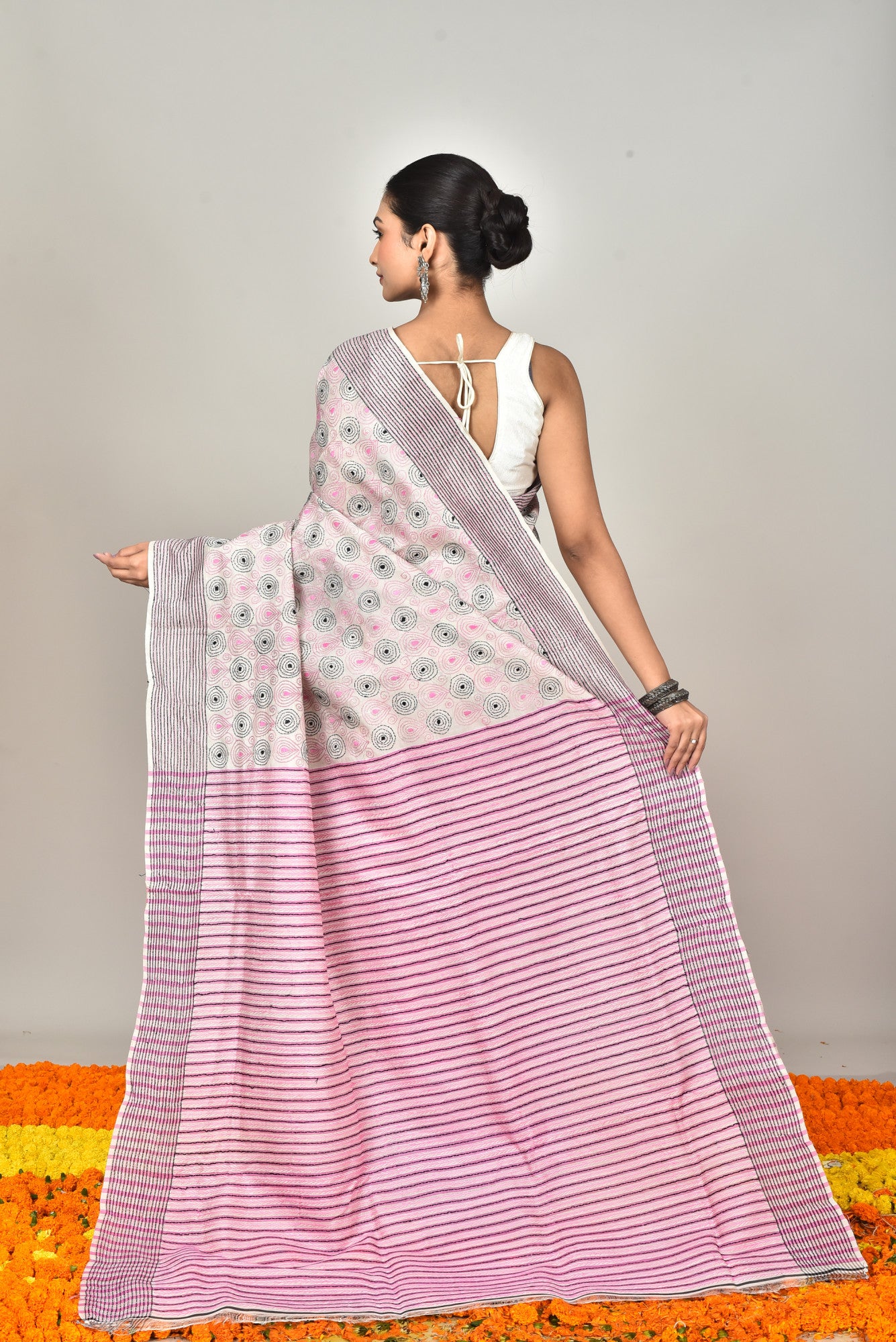 JALCHURI VORAT SILK KANTHA SAREE Thumbnail