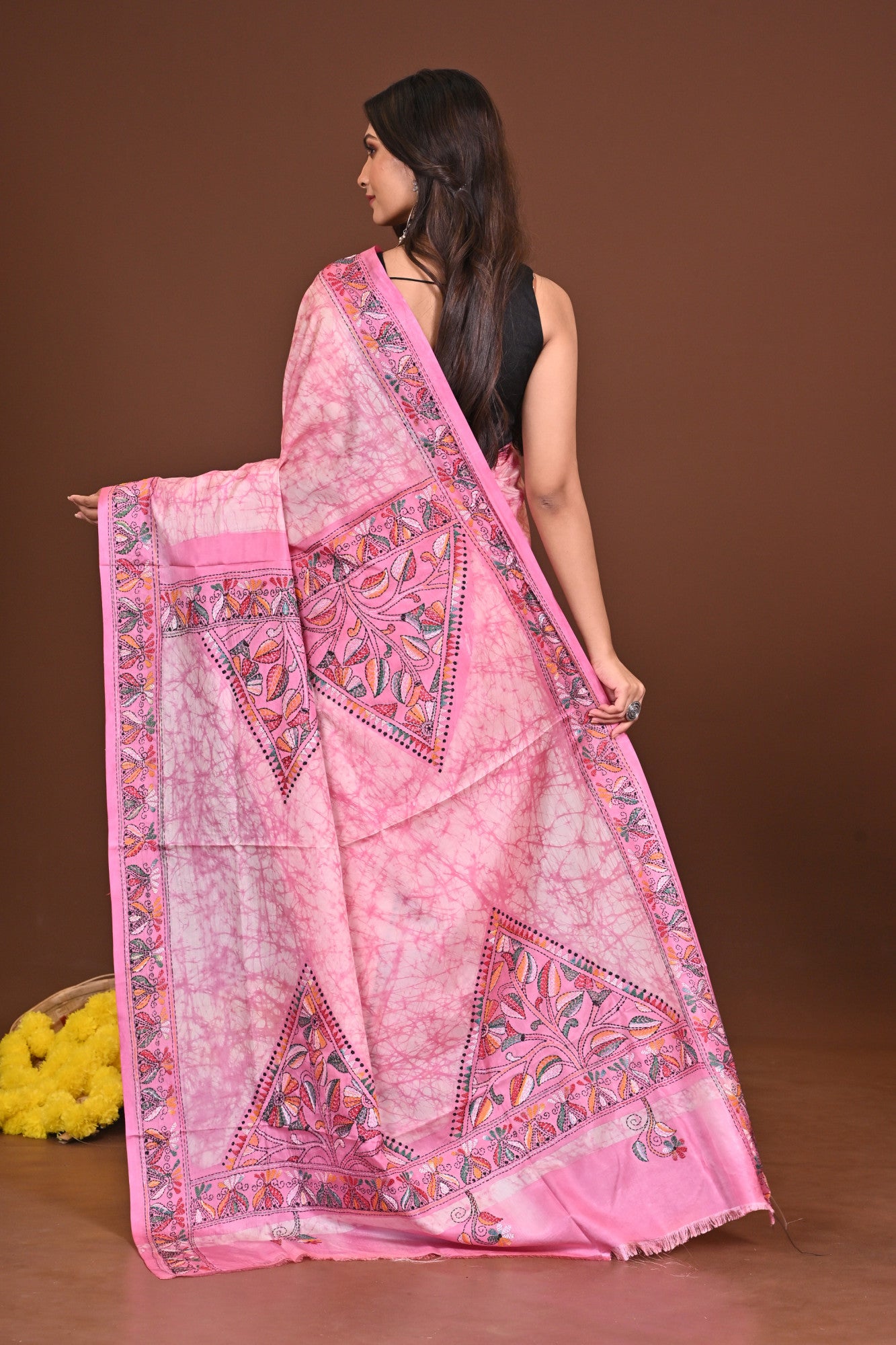 KOMOLRASHMI BLENDED SILK KANTHA SAREE Thumbnail