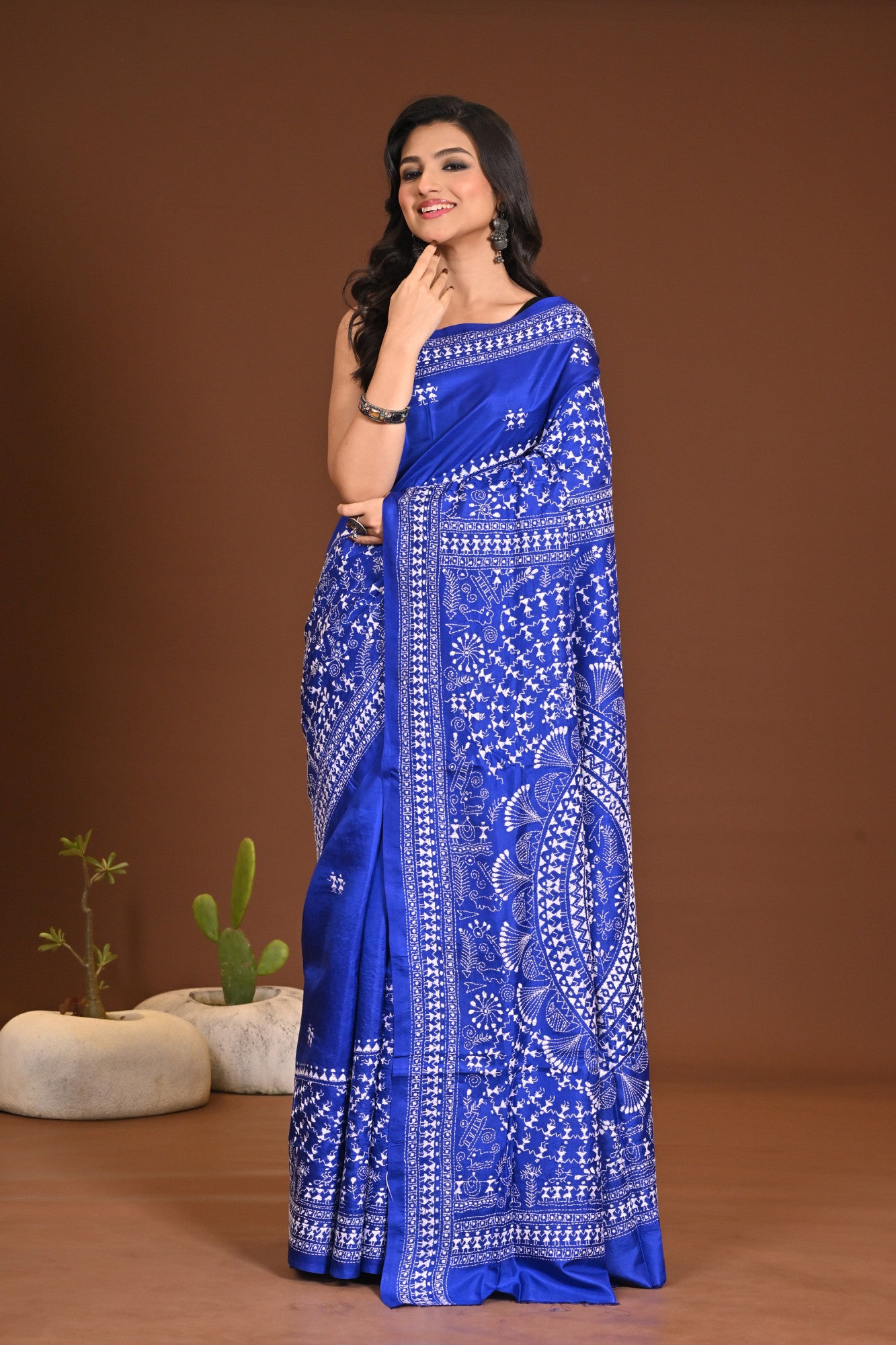 PURE SILK KANTHA SAREE Thumbnail