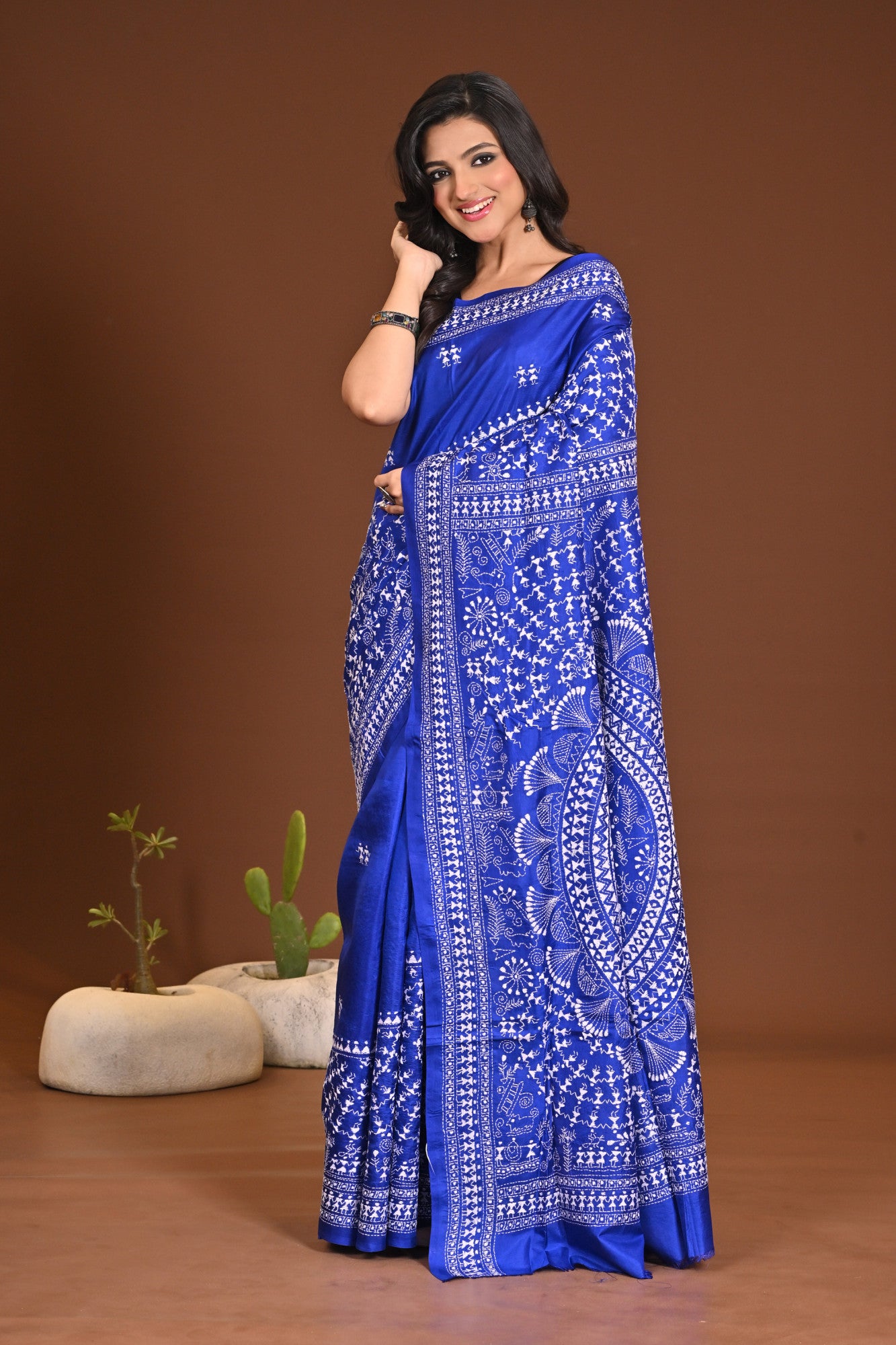 PURE SILK KANTHA SAREE Thumbnail