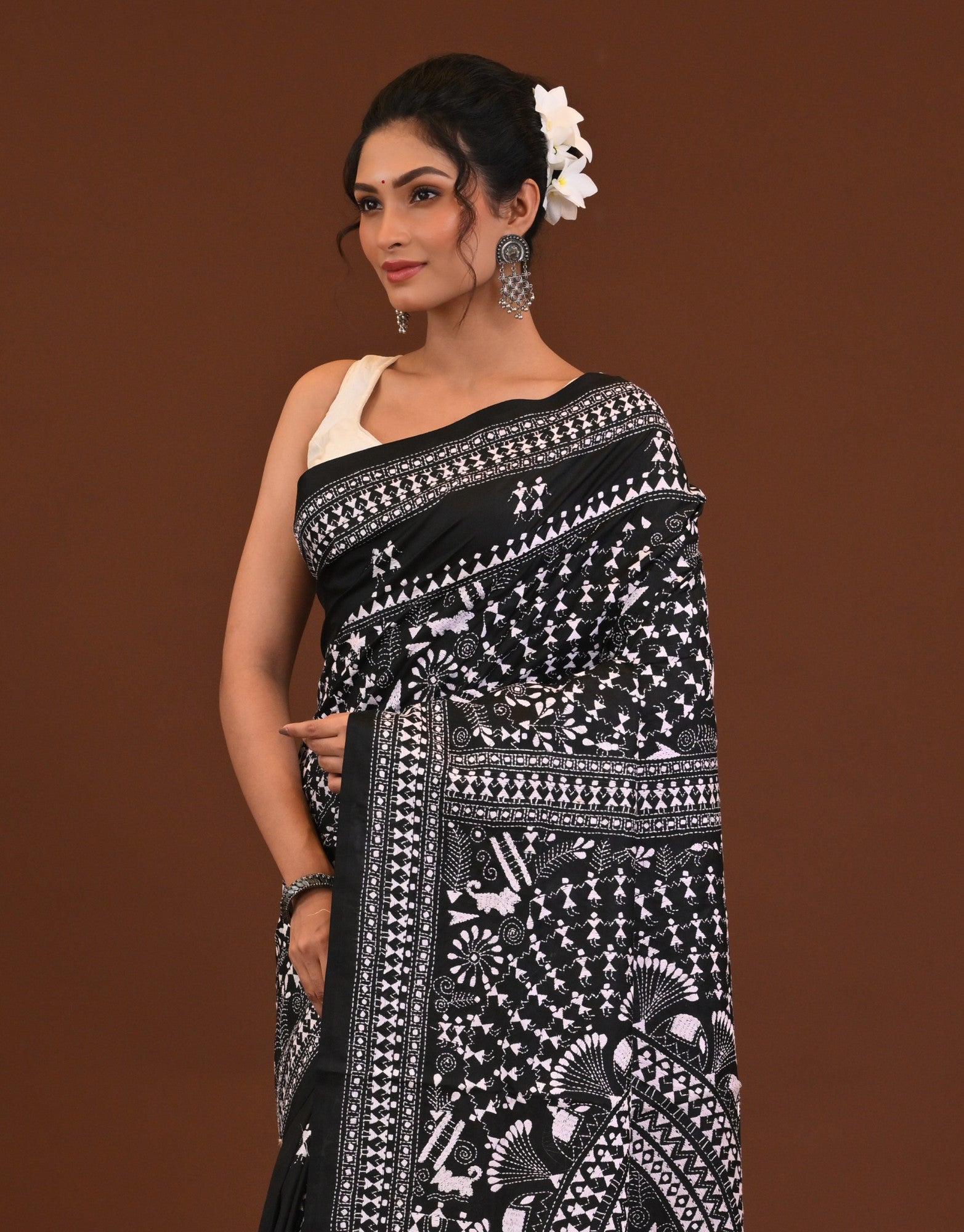 GACHI SILK KANTHA SAREE