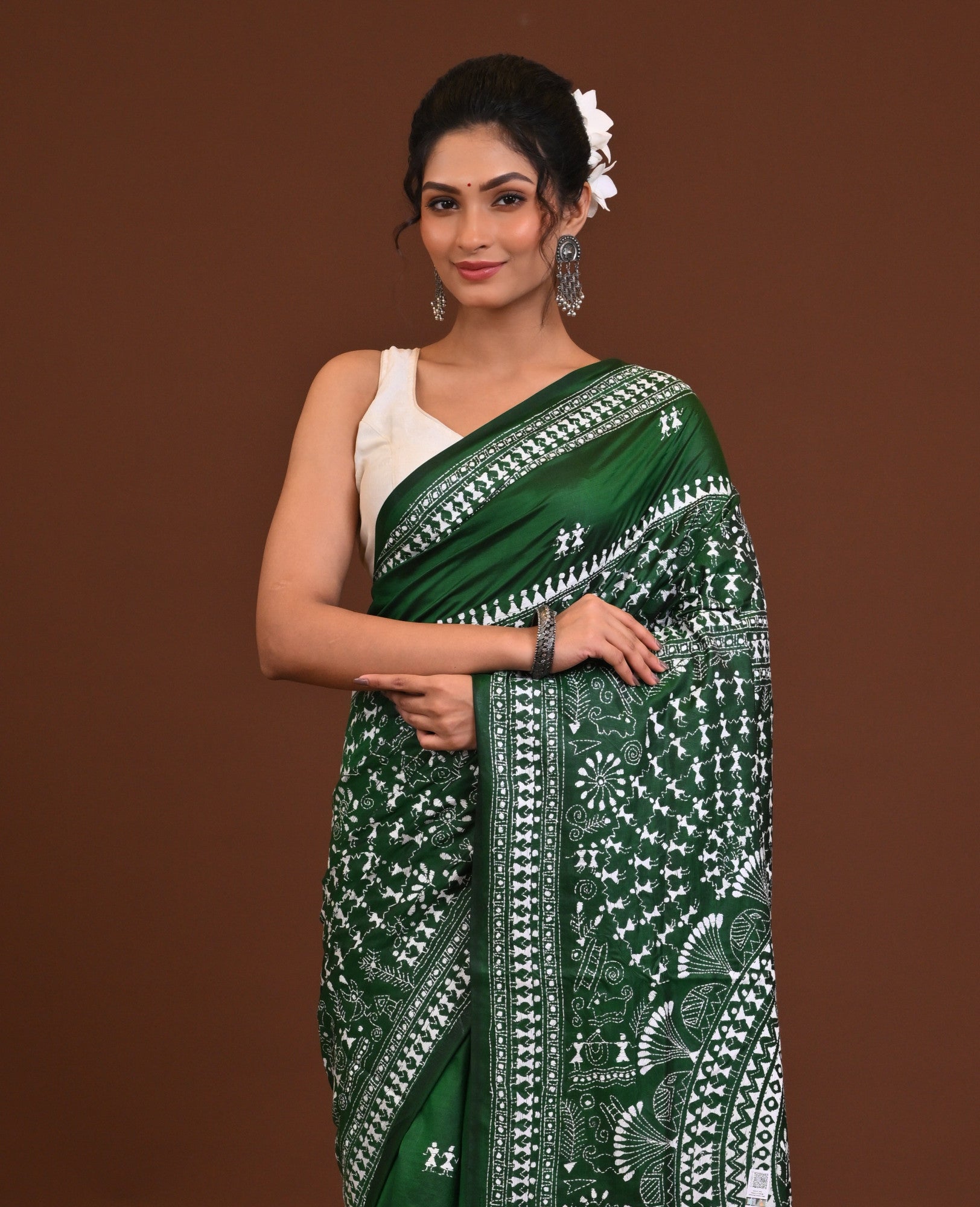 Pure Silk Kantha Saree Thumbnail