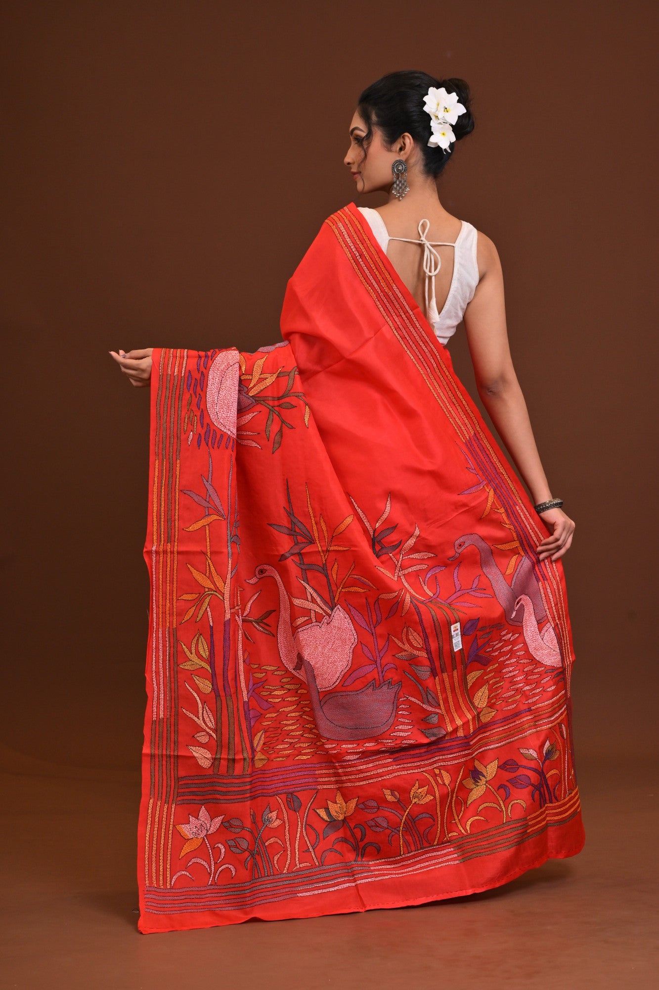 Pure Silk Kantha Saree Thumbnail