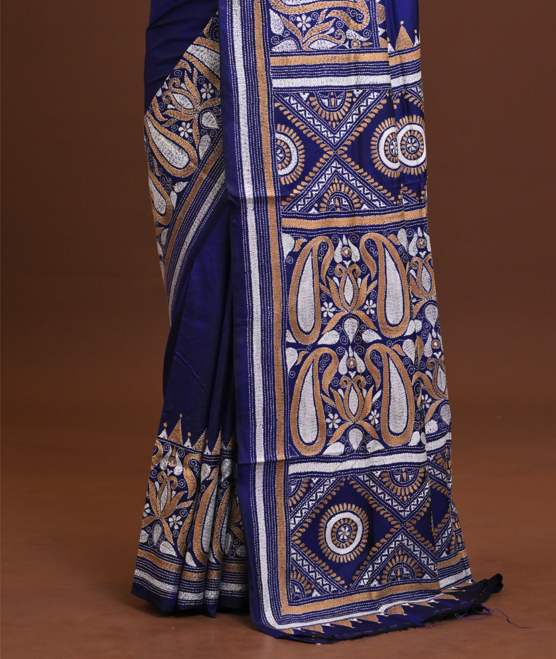 Pure Silk Kantha Saree Thumbnail