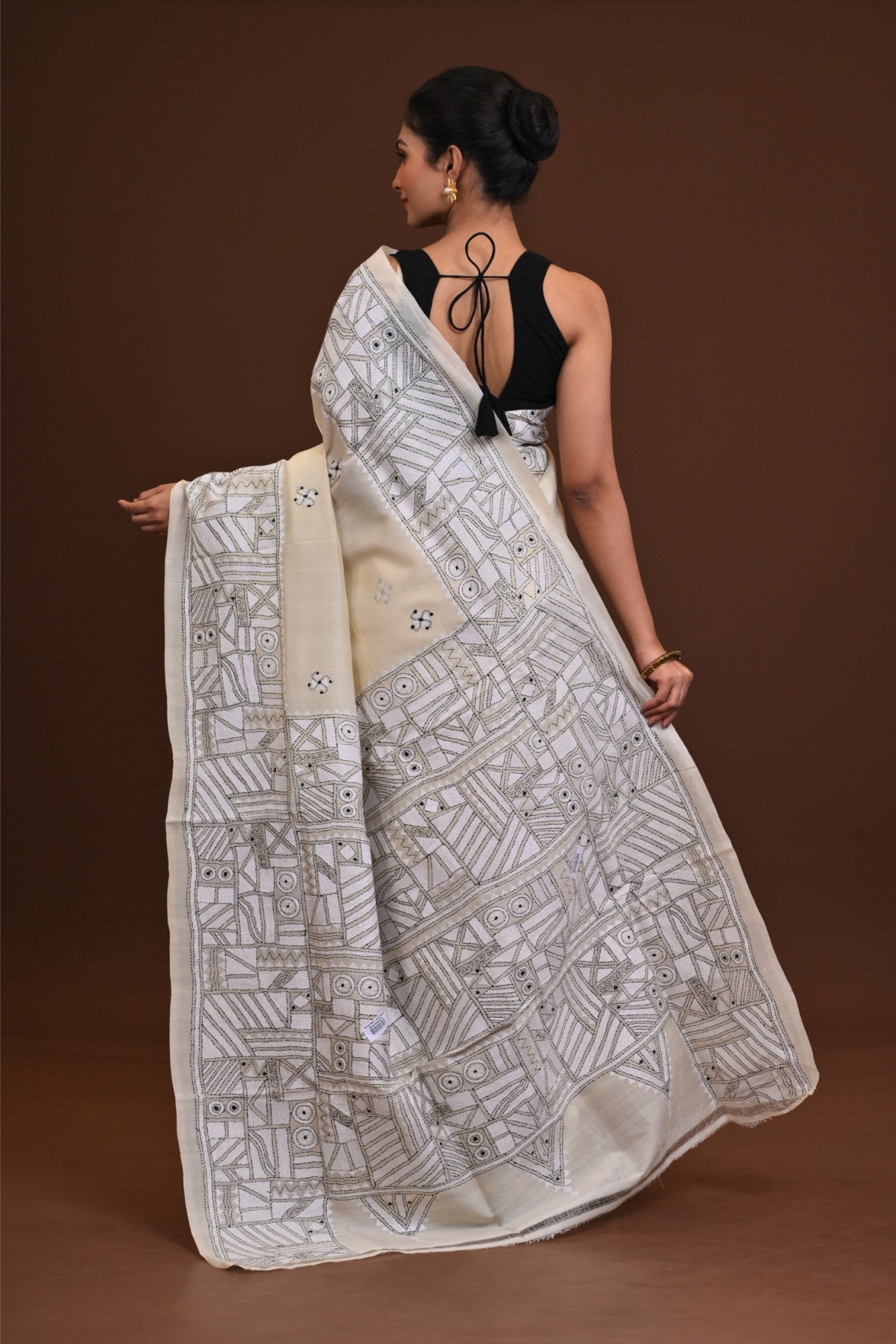 Pure Silk Kantha Saree Thumbnail