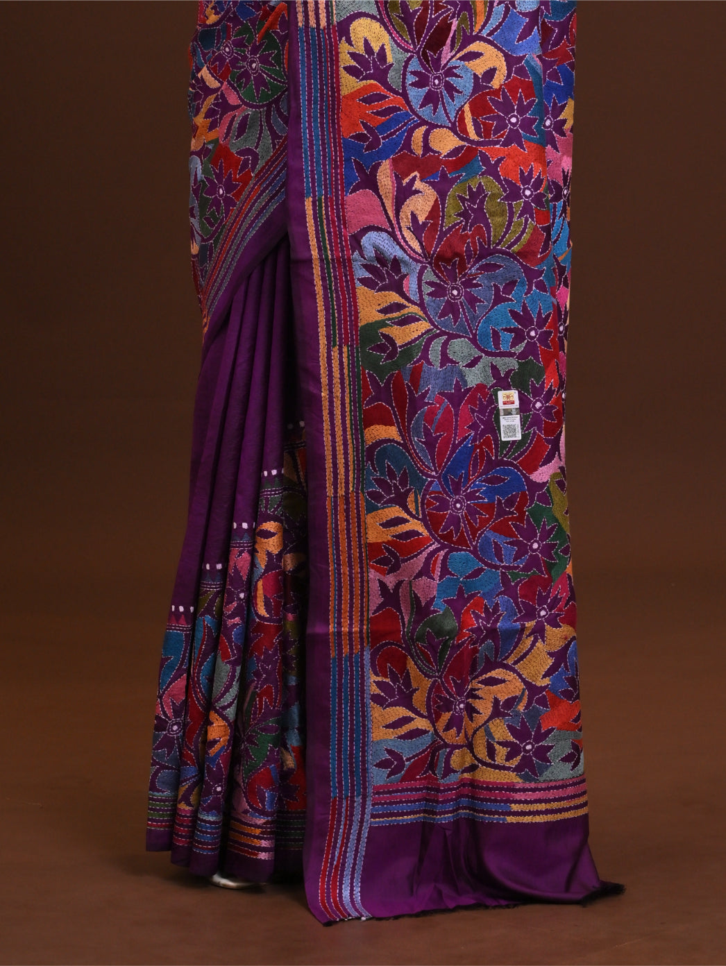Pure Silk Kantha Saree Thumbnail