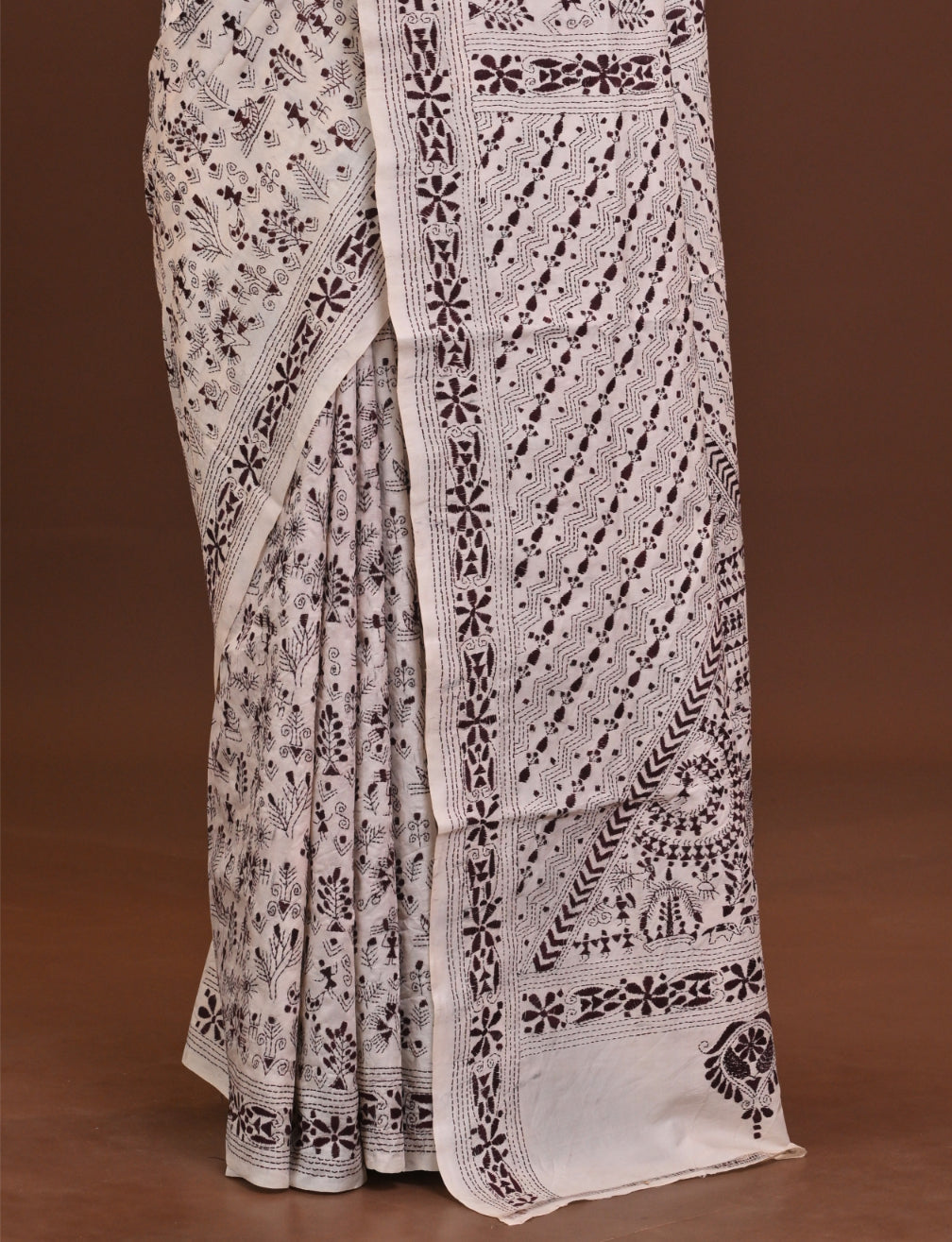 Pure Silk Kantha Saree Thumbnail