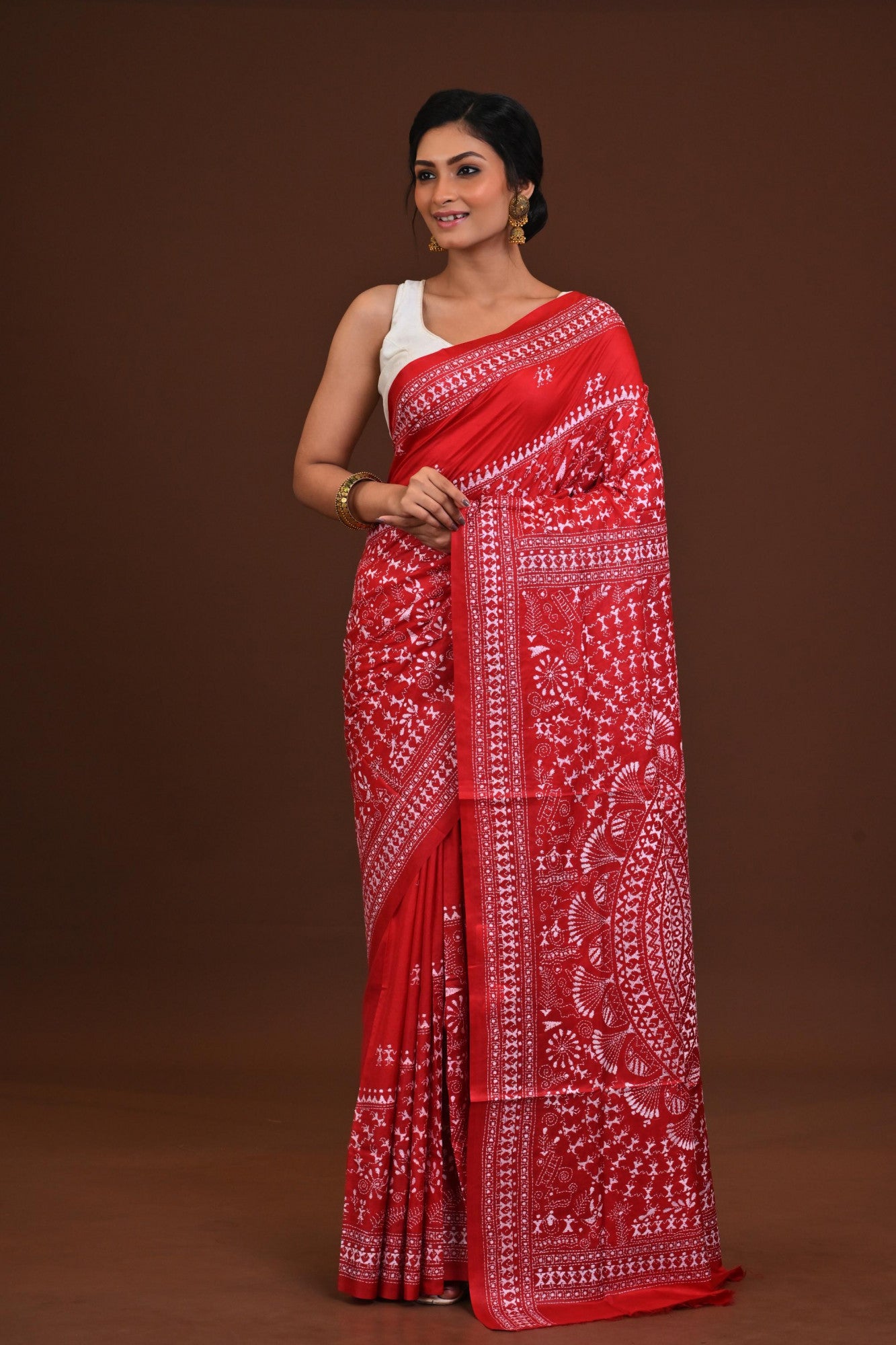 Pure Silk Kantha Saree