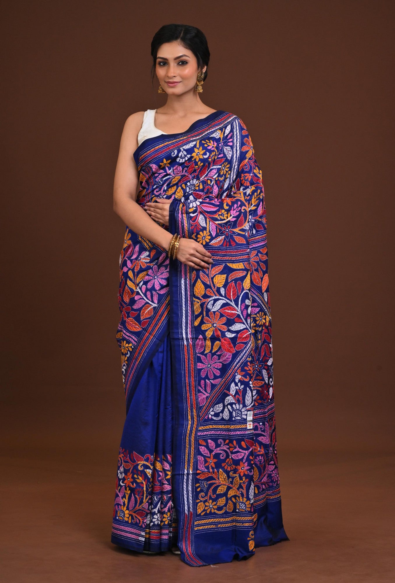 Pure Silk Kantha Saree Thumbnail