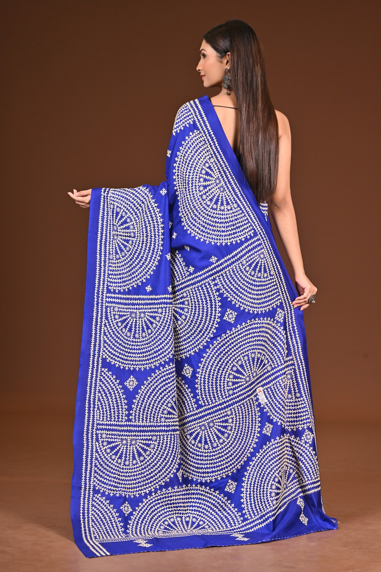 PURE  SILK KANTHA SAREE Thumbnail