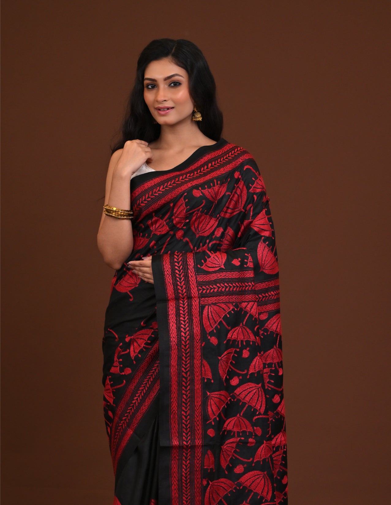 Pure Silk Kantha Saree