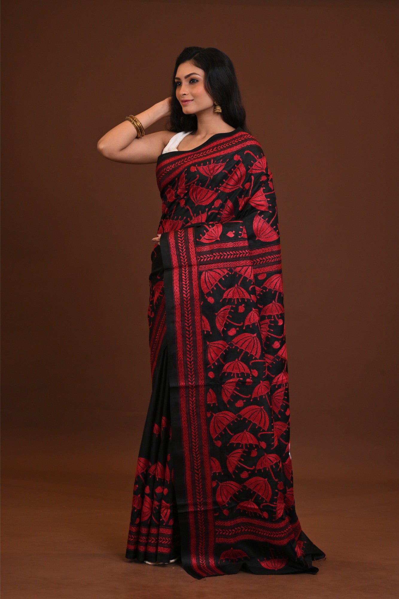 Pure Silk Kantha Saree Thumbnail