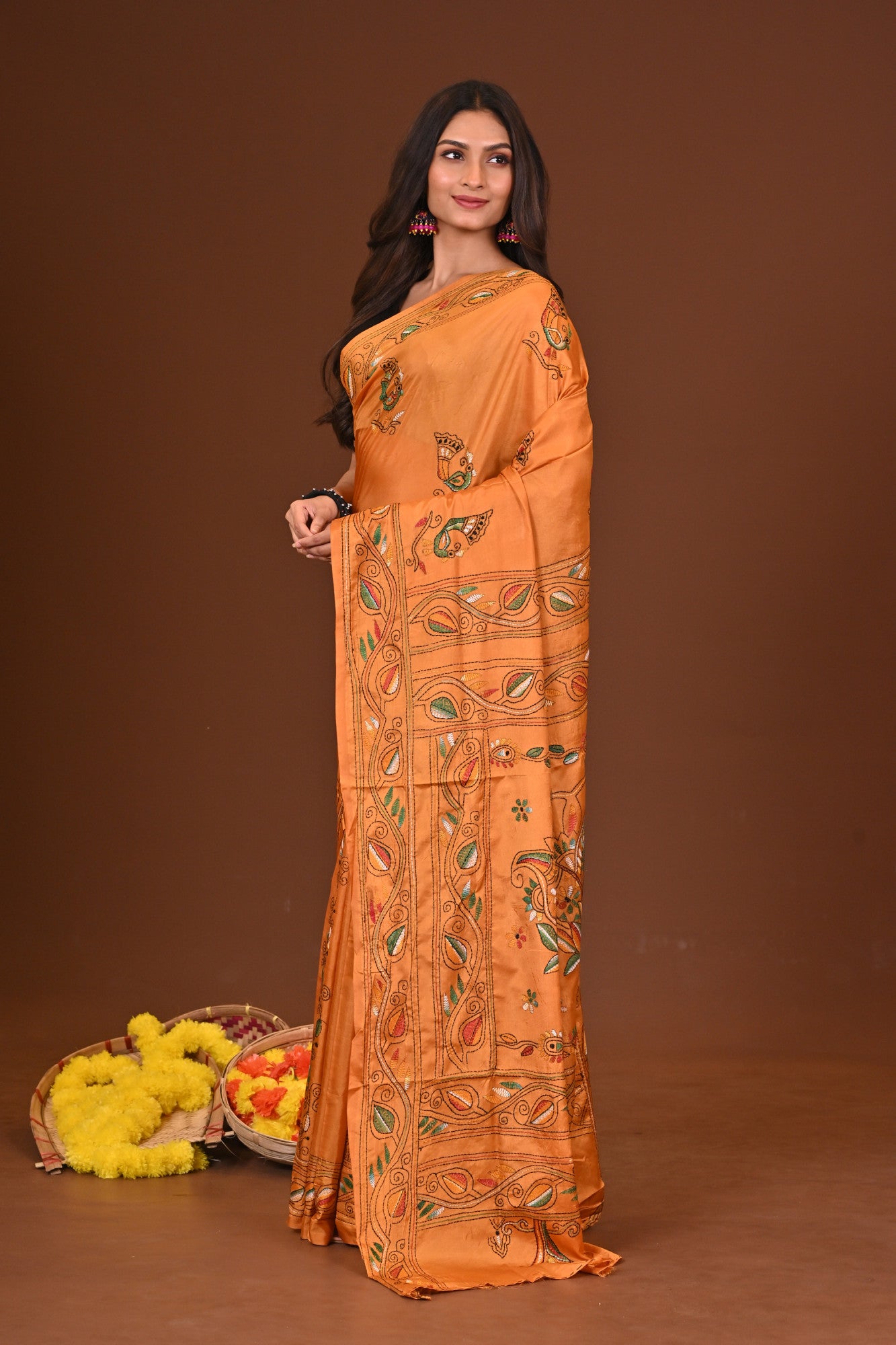 Shonarupa Blended Silk Kantha Saree Thumbnail