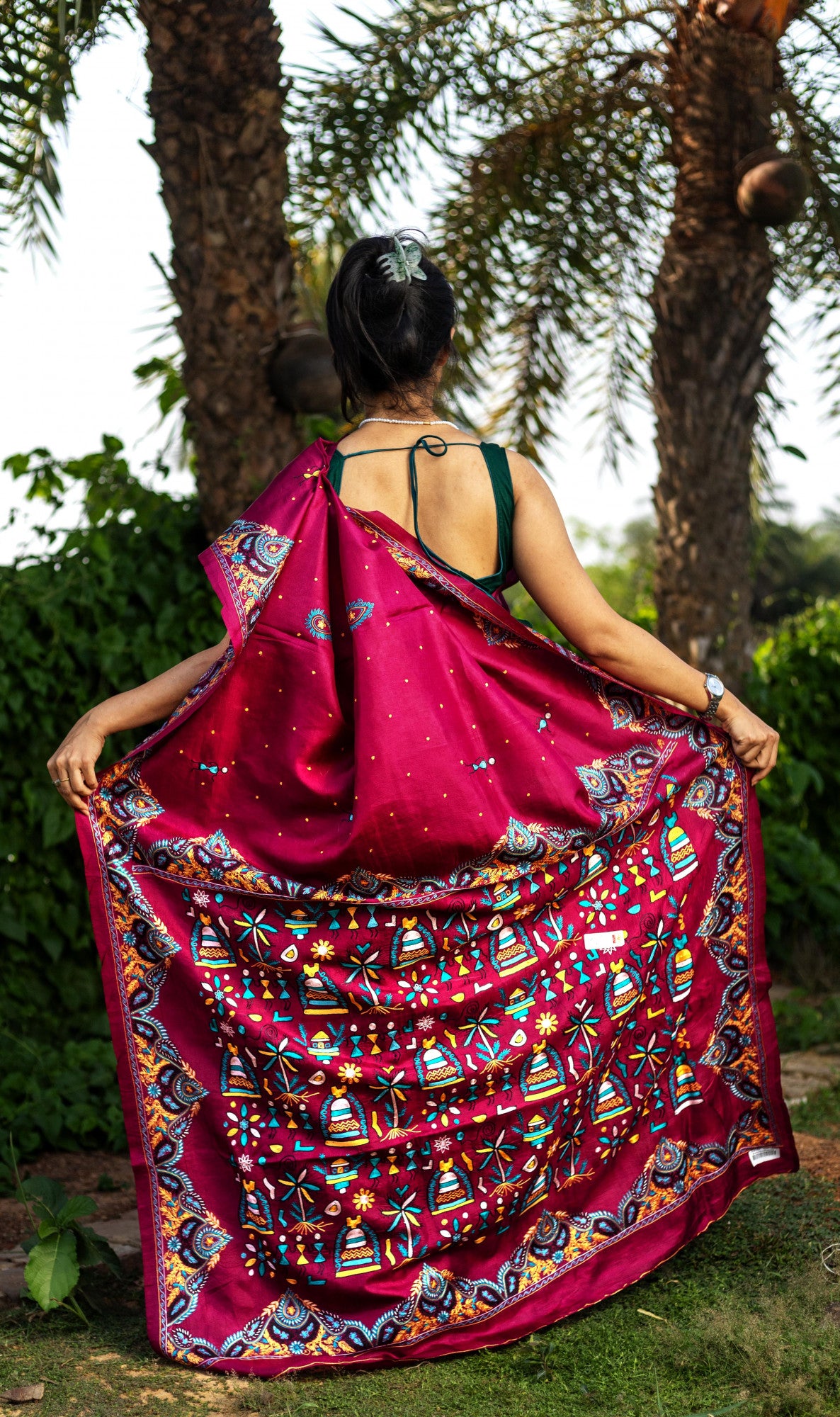GACHI SILK KANTHA SAREE
