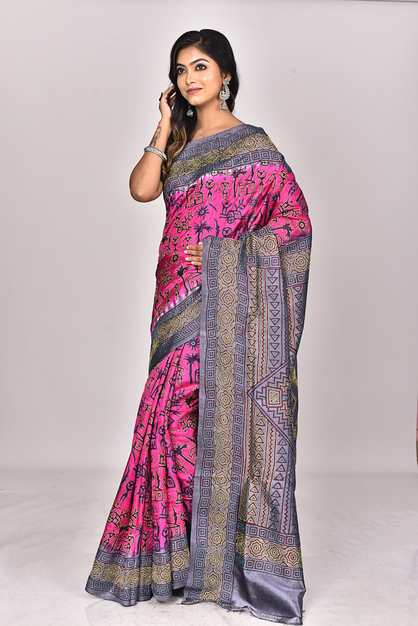 Bulian Stitch Saree